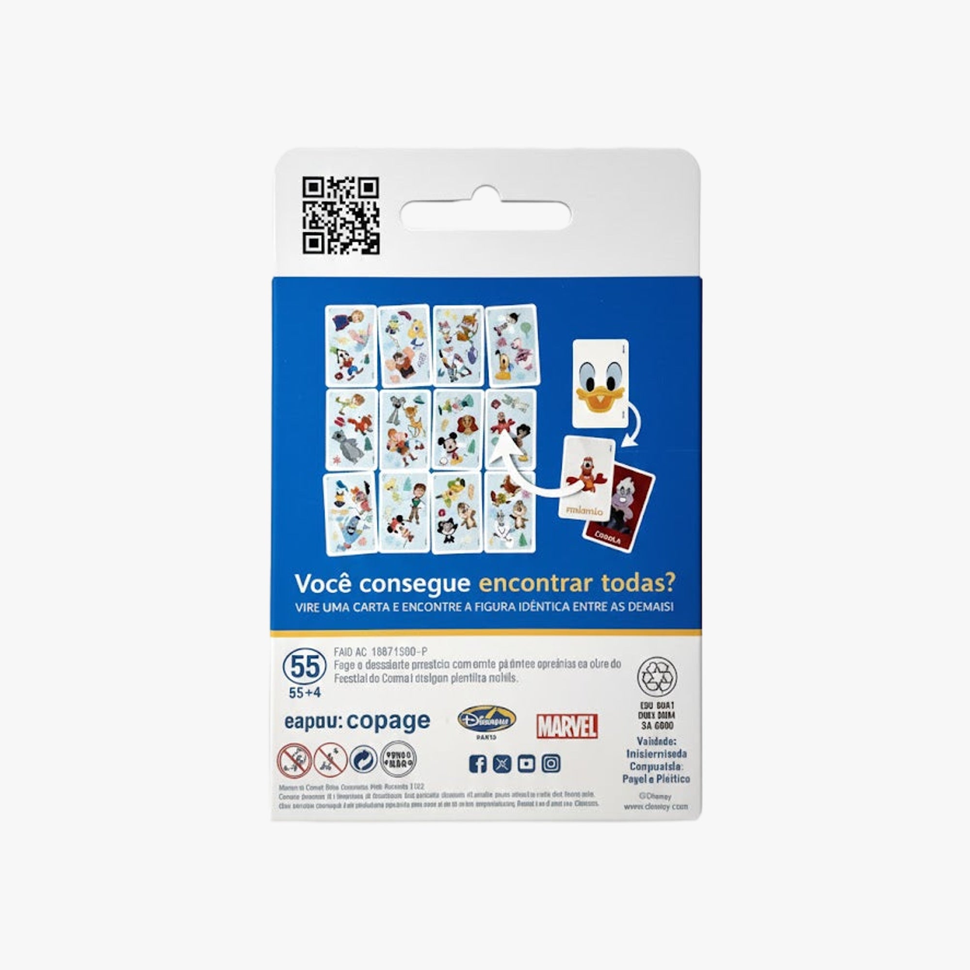 Jogo Infantil de Cartas Eu Vi! Disney Clássicos