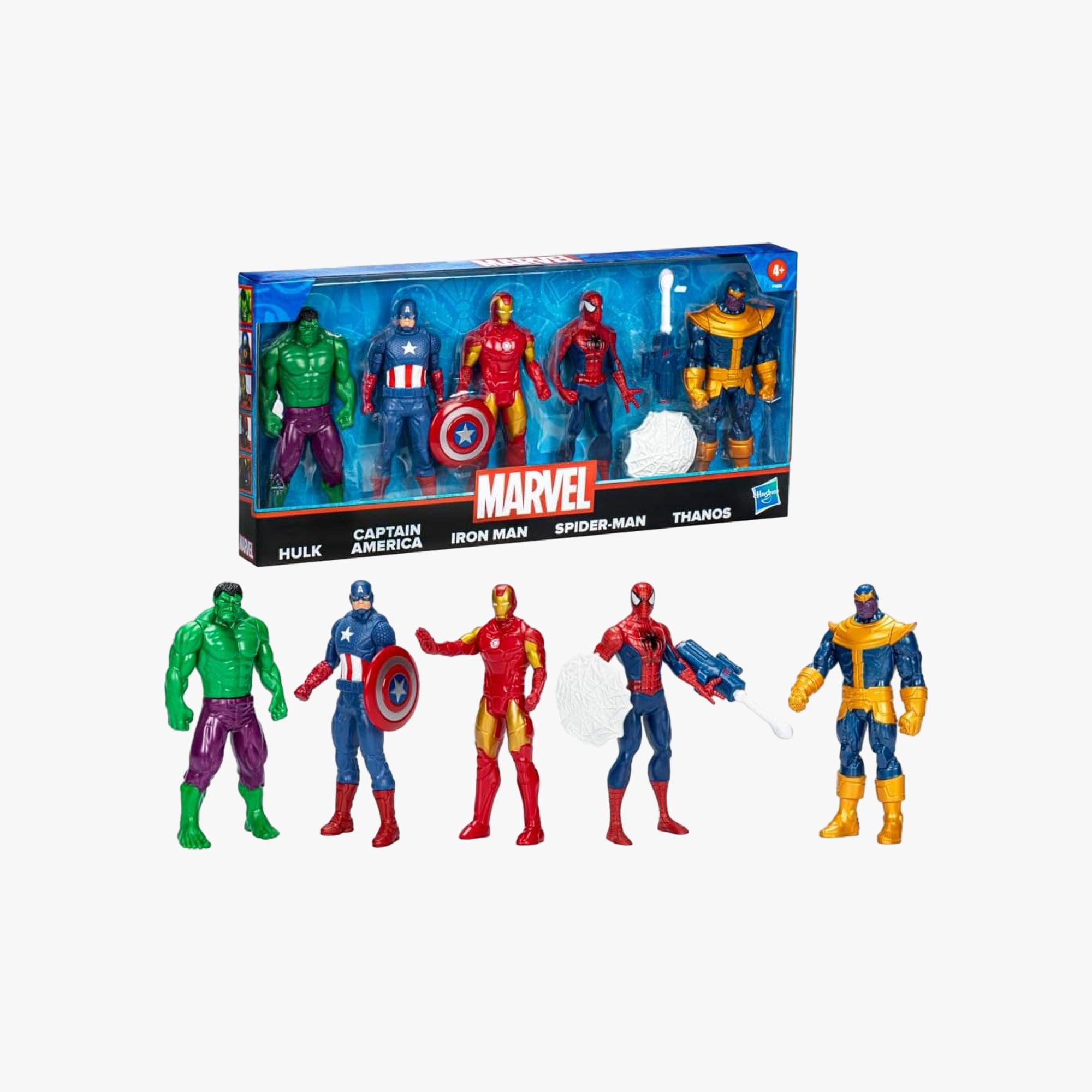 Brinquedo Infantil - Kit com 5 Heróis da Marvel