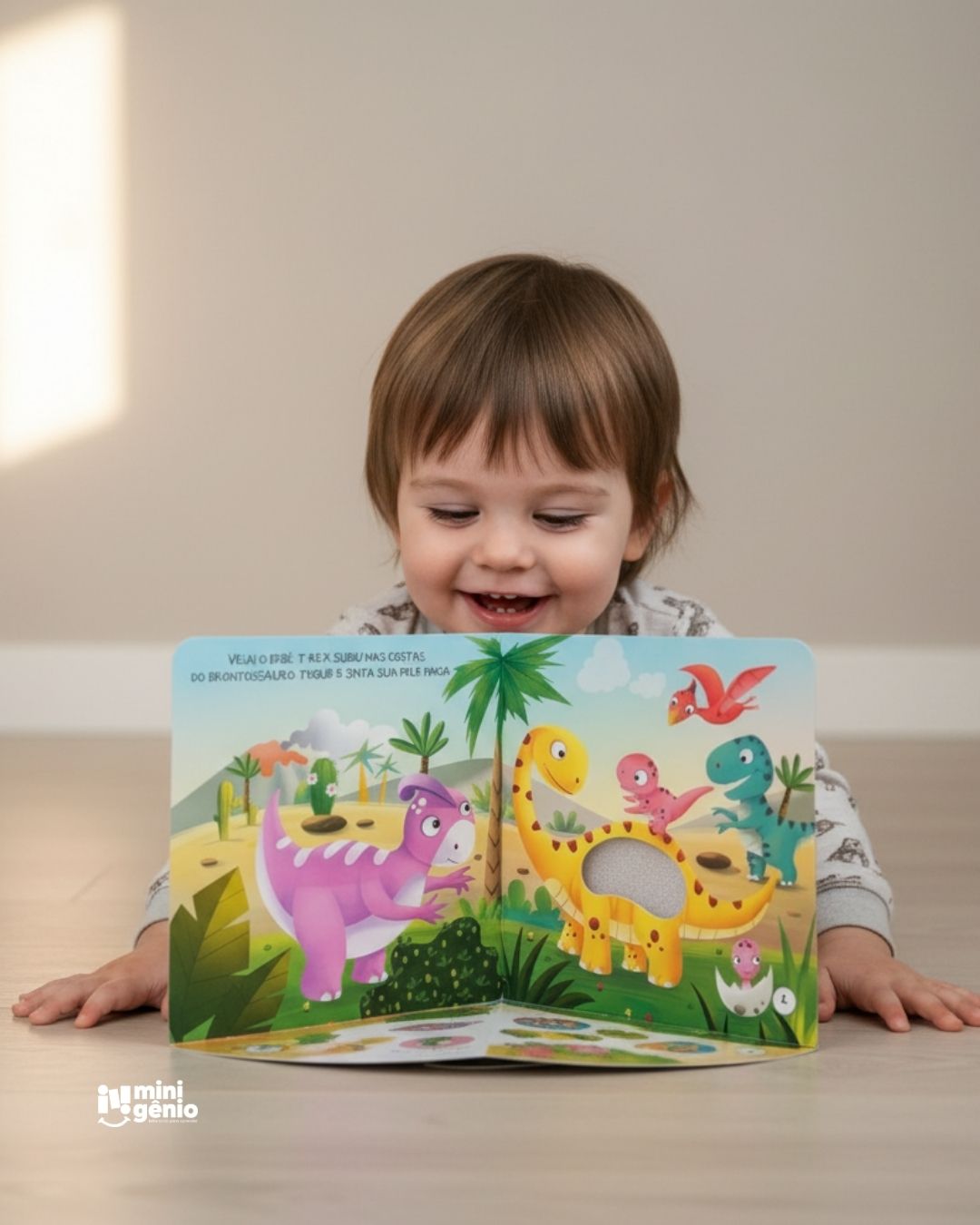 Livro Infantil Onde Estão os Animais da dinossauros? - Toque e sinta