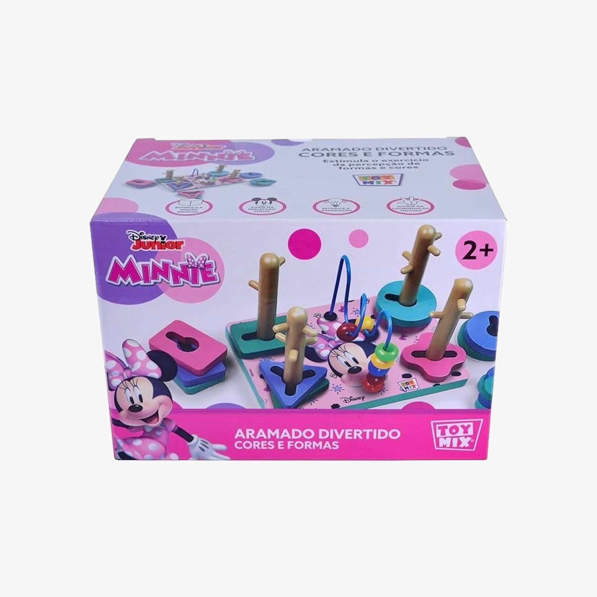 Brinquedo Aramado Divertido Cores e Formas Minnie