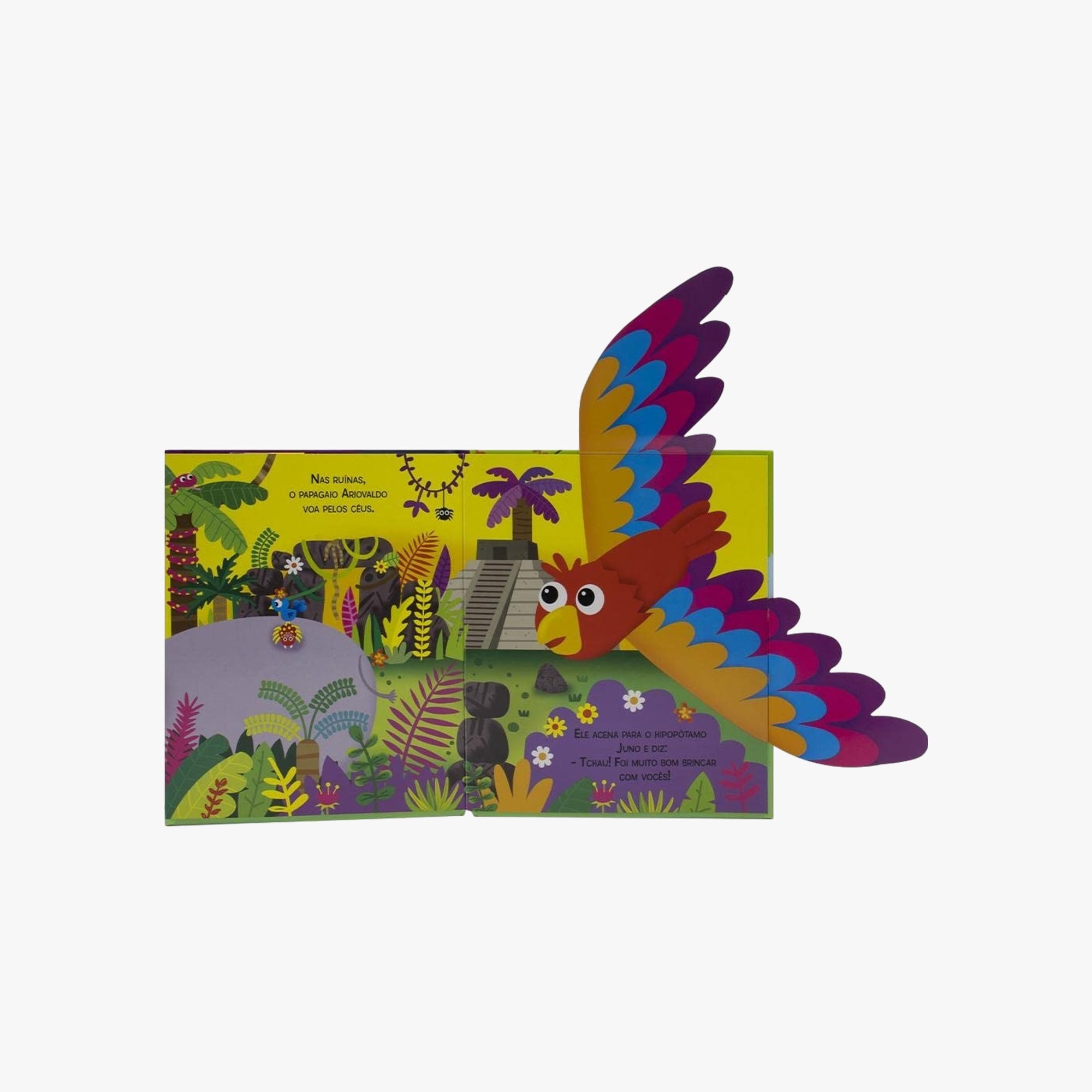Livro Infantil Divertido Dobraduras Selva