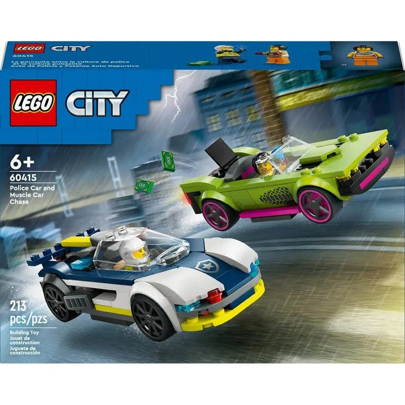 Lego Perseguição de Carro da Policia e Muscle Car