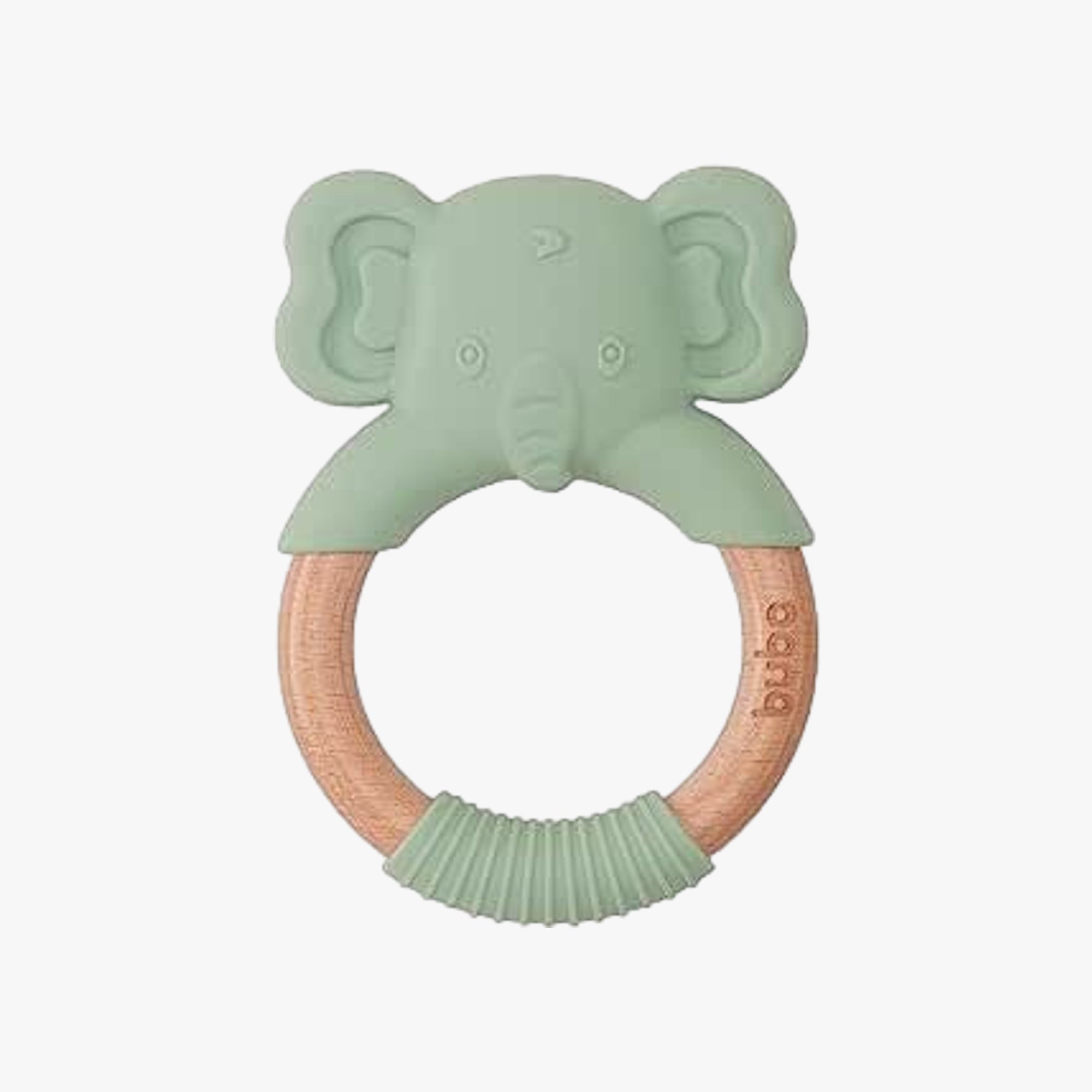 Mordedor para Bebê em Silicone Elefante Verde