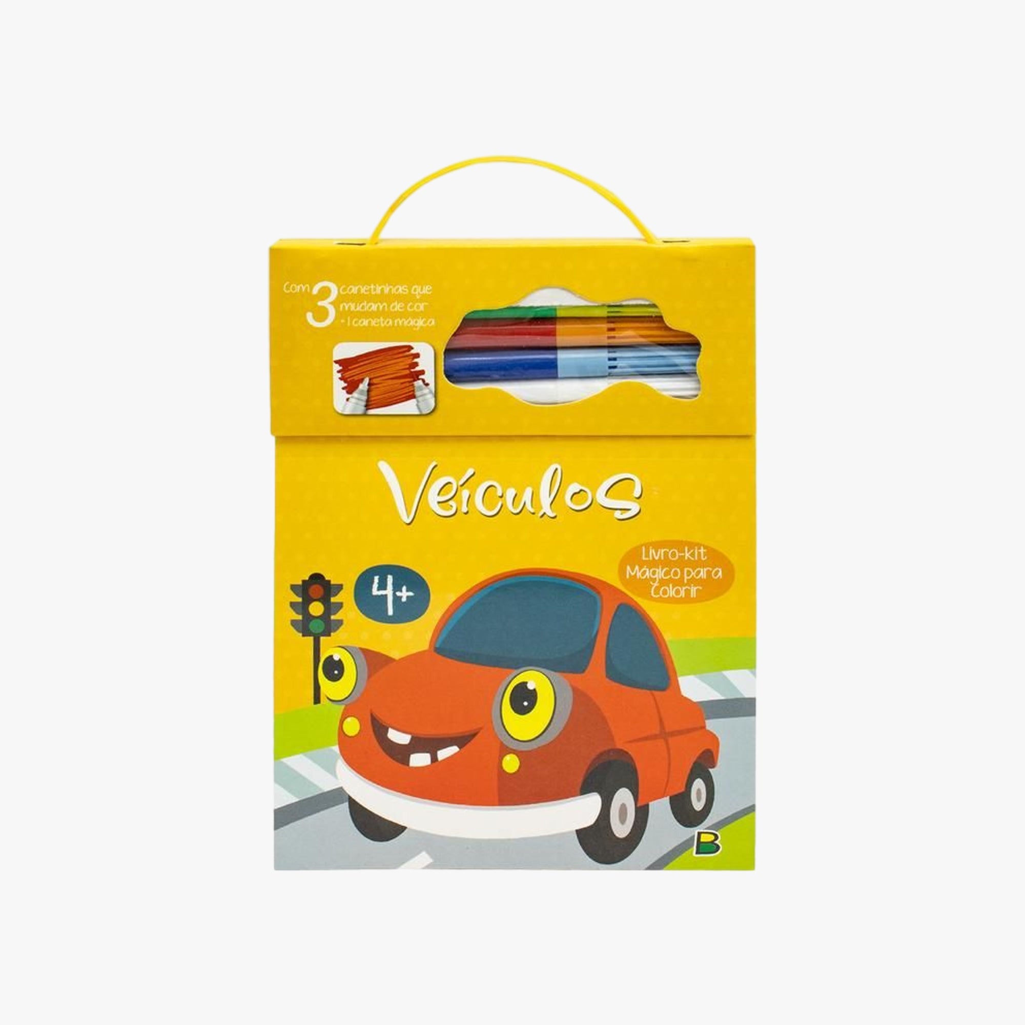 Livro Kit Mágico para Colorir Veículos