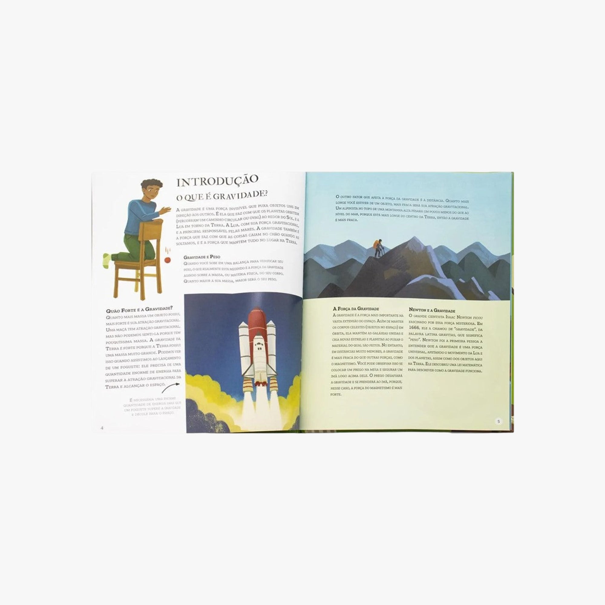 Livro Mentes Curiosas A Lei da Gravidade de Isaac Newton