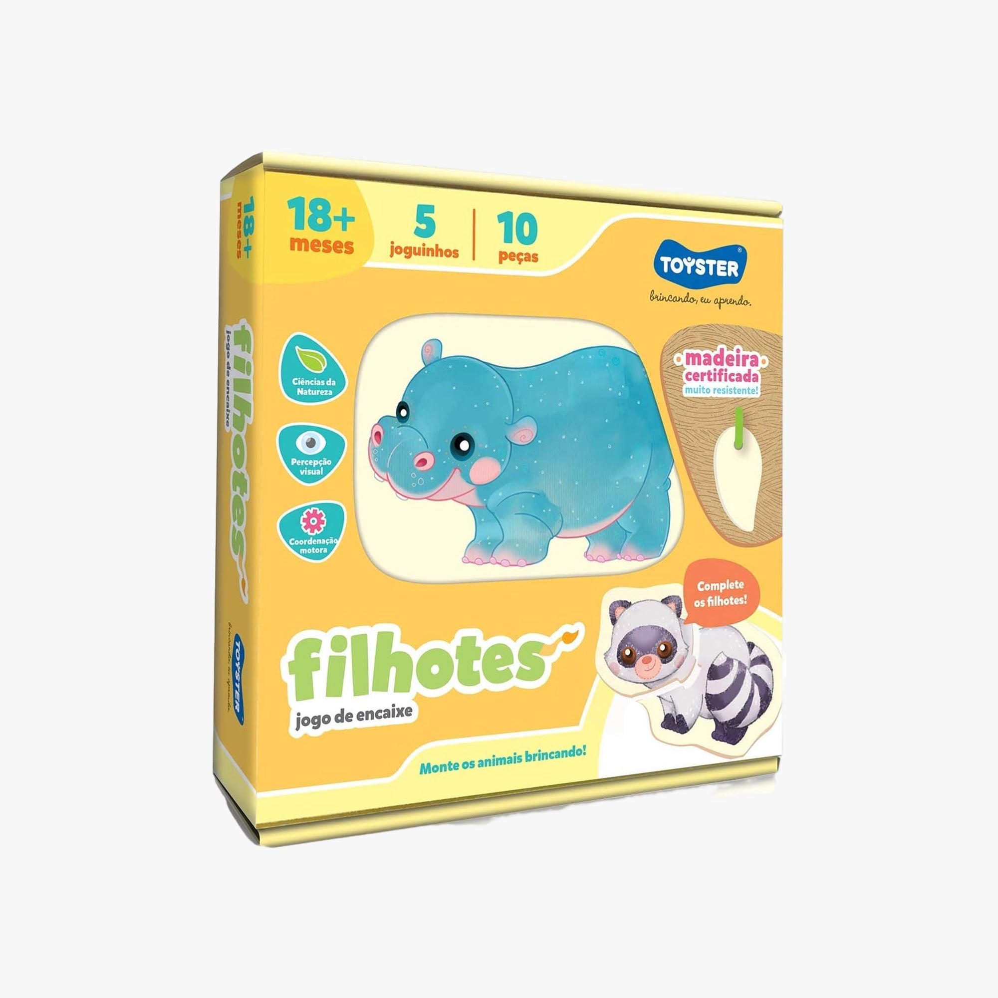 Quebra-cabeça de Encaixe Filhotes