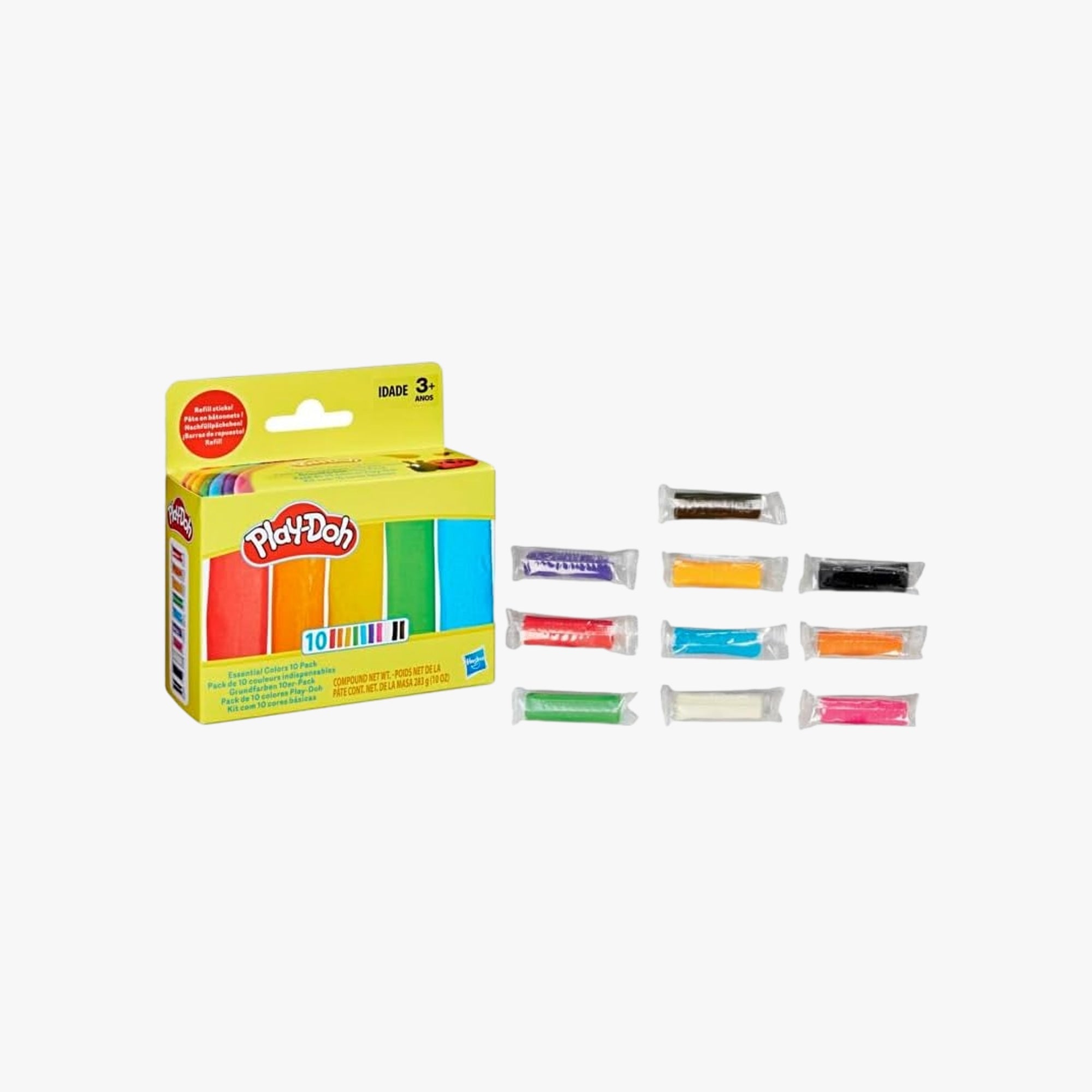 Kit de Massinha 10 Cores Play-Doh