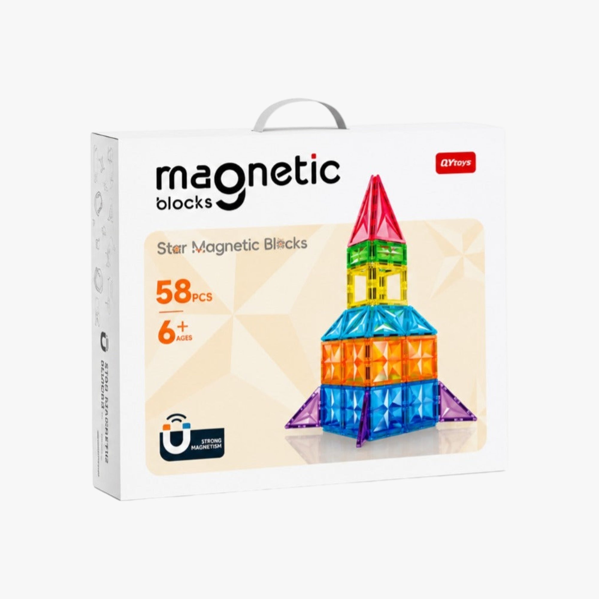 Blocos de Montar Magnéticos 58 Peças