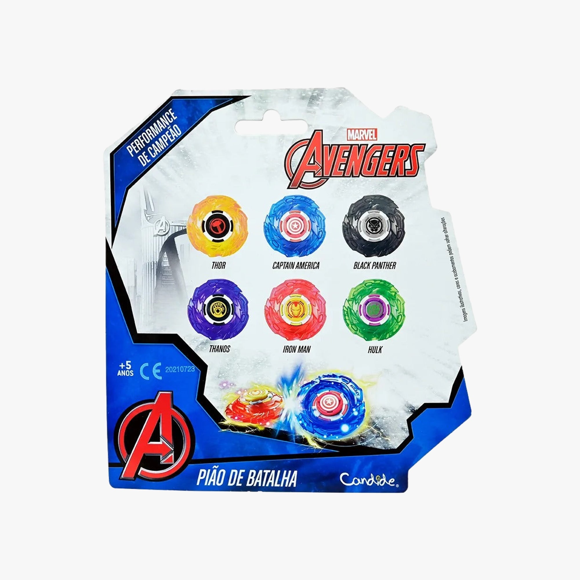 Pião de Batalha Avengers - Sortido