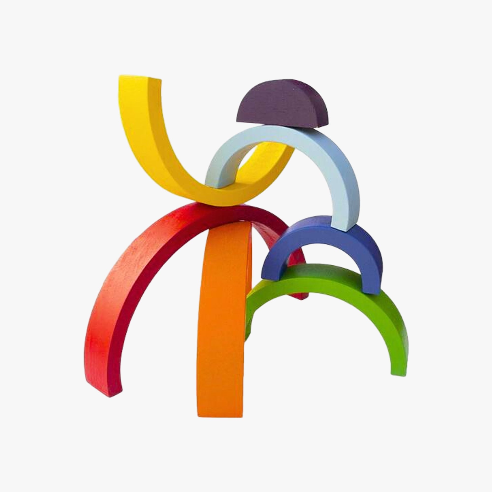 Arco-Íris em Madeira Colorido