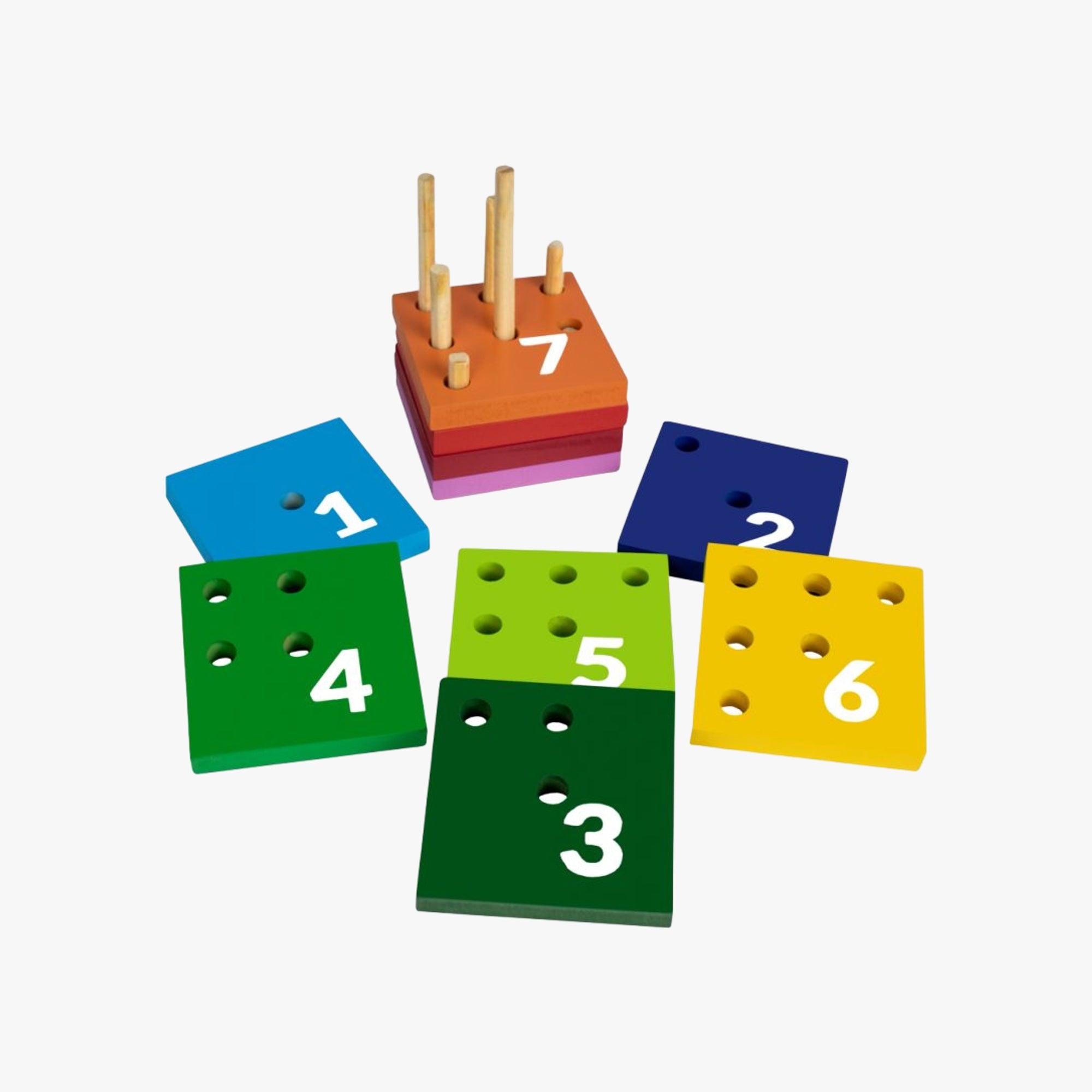 Brinquedo Educativo Pirâmide Sobre Pinos
