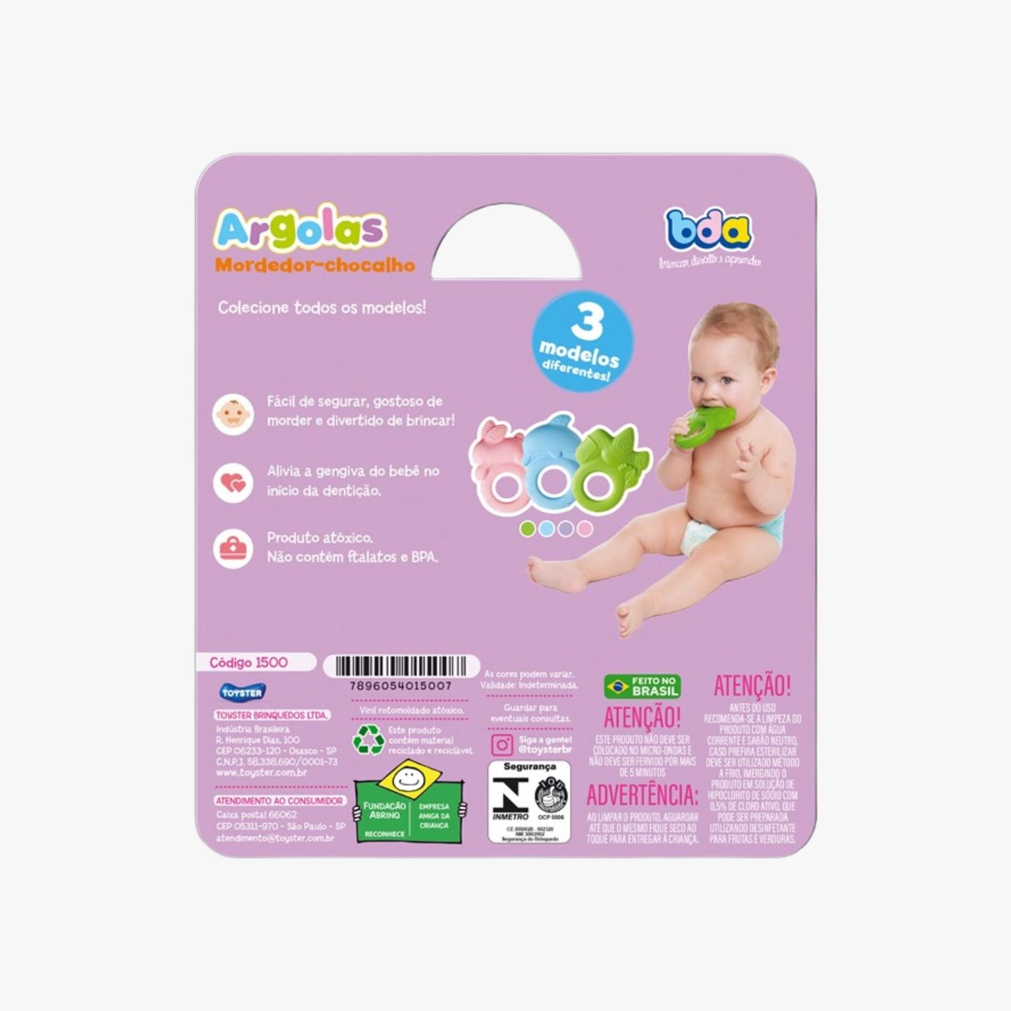 Mordedor para Bebê Argola Tucano Lilas