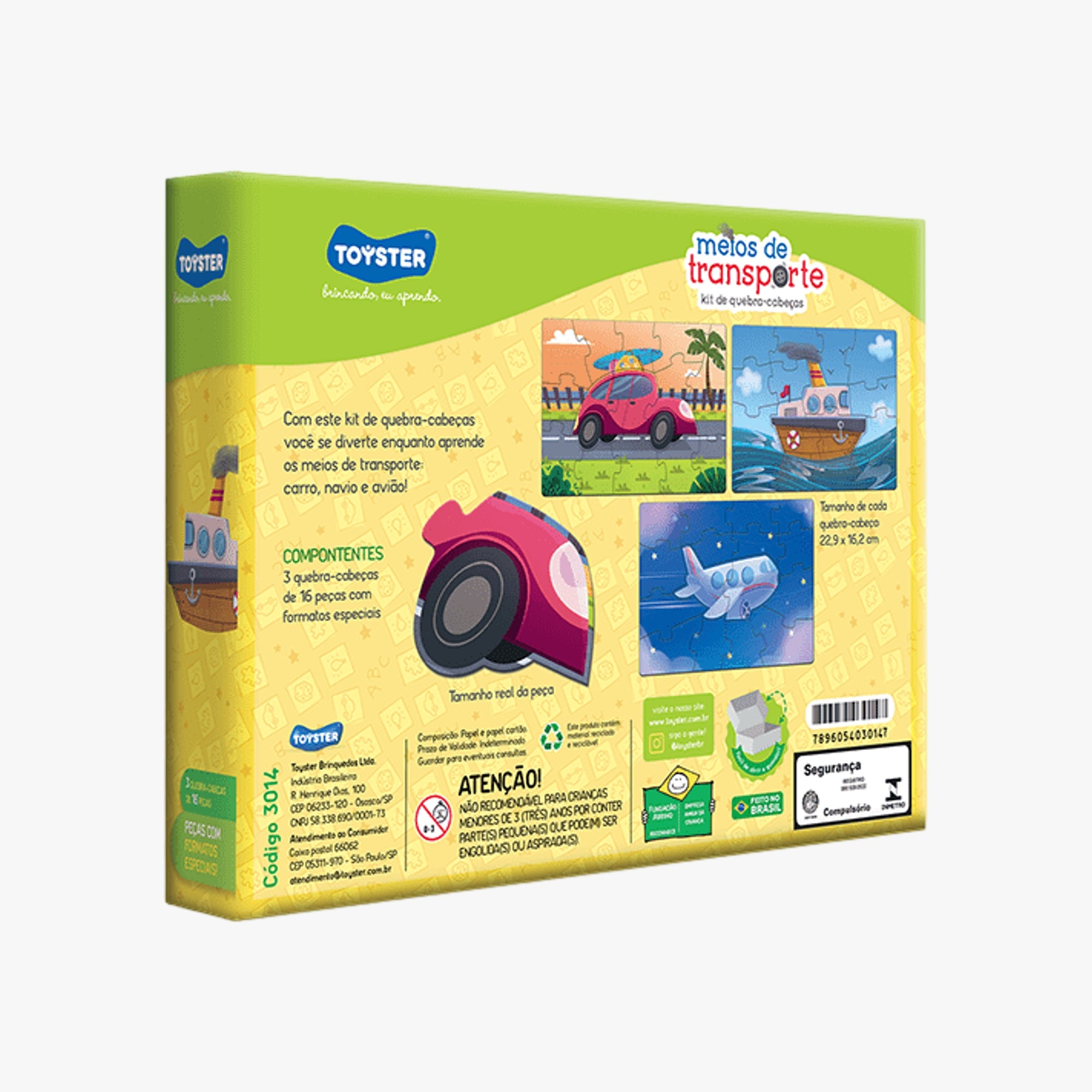 Kit de Quebra-cabeças Meios de Transporte