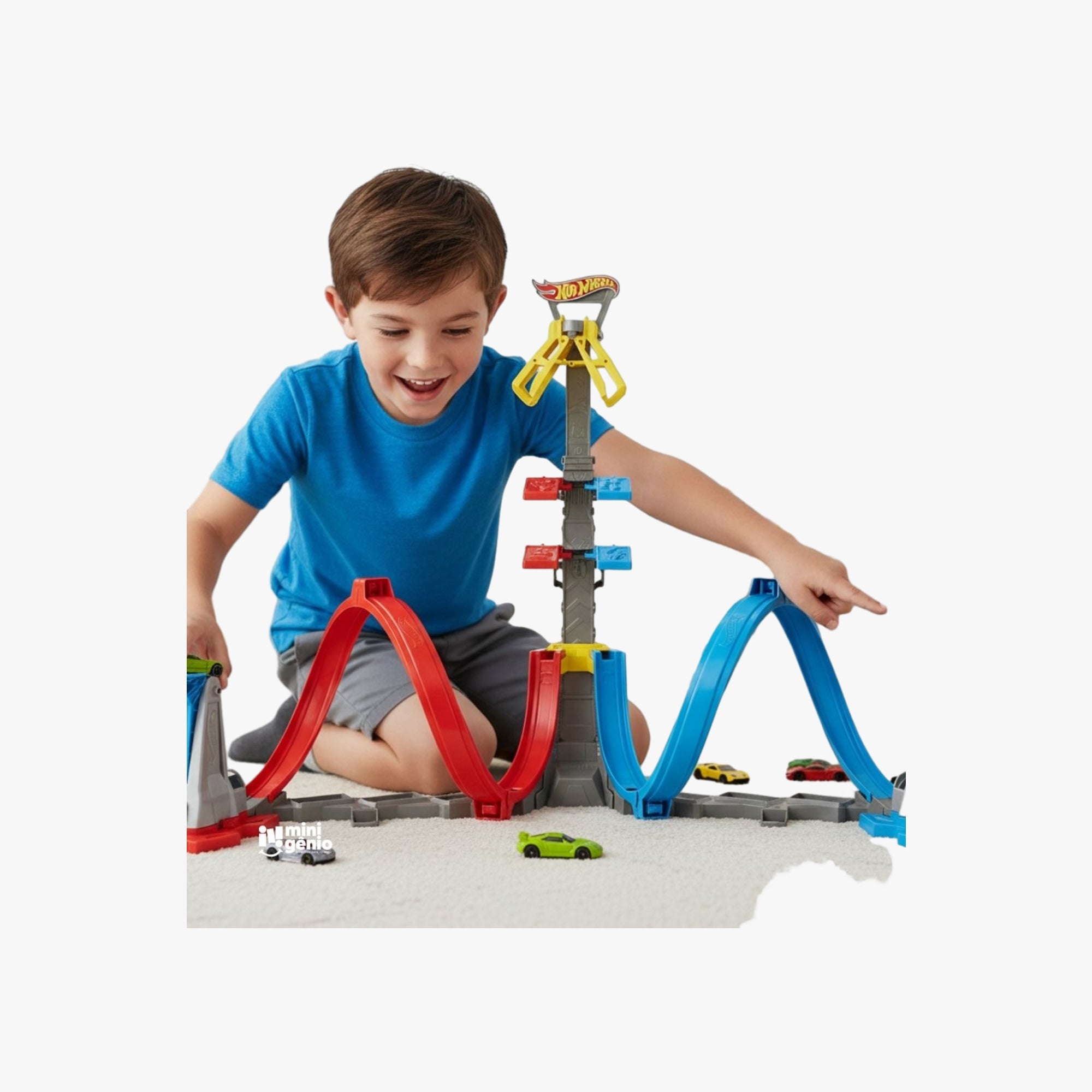 Brinquedo Infantil - Hot Wheels Action Pista Desafio Nas Alturas