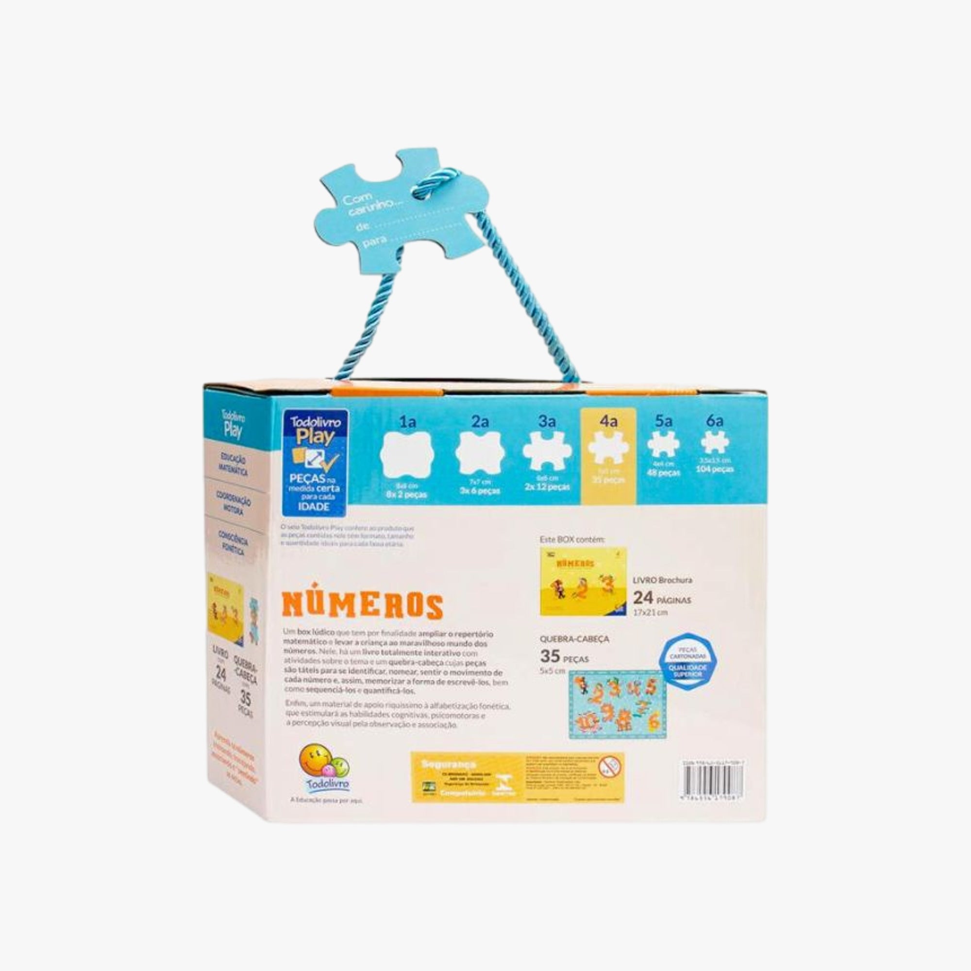 Kit Quebra-Cabeça e Livro Números