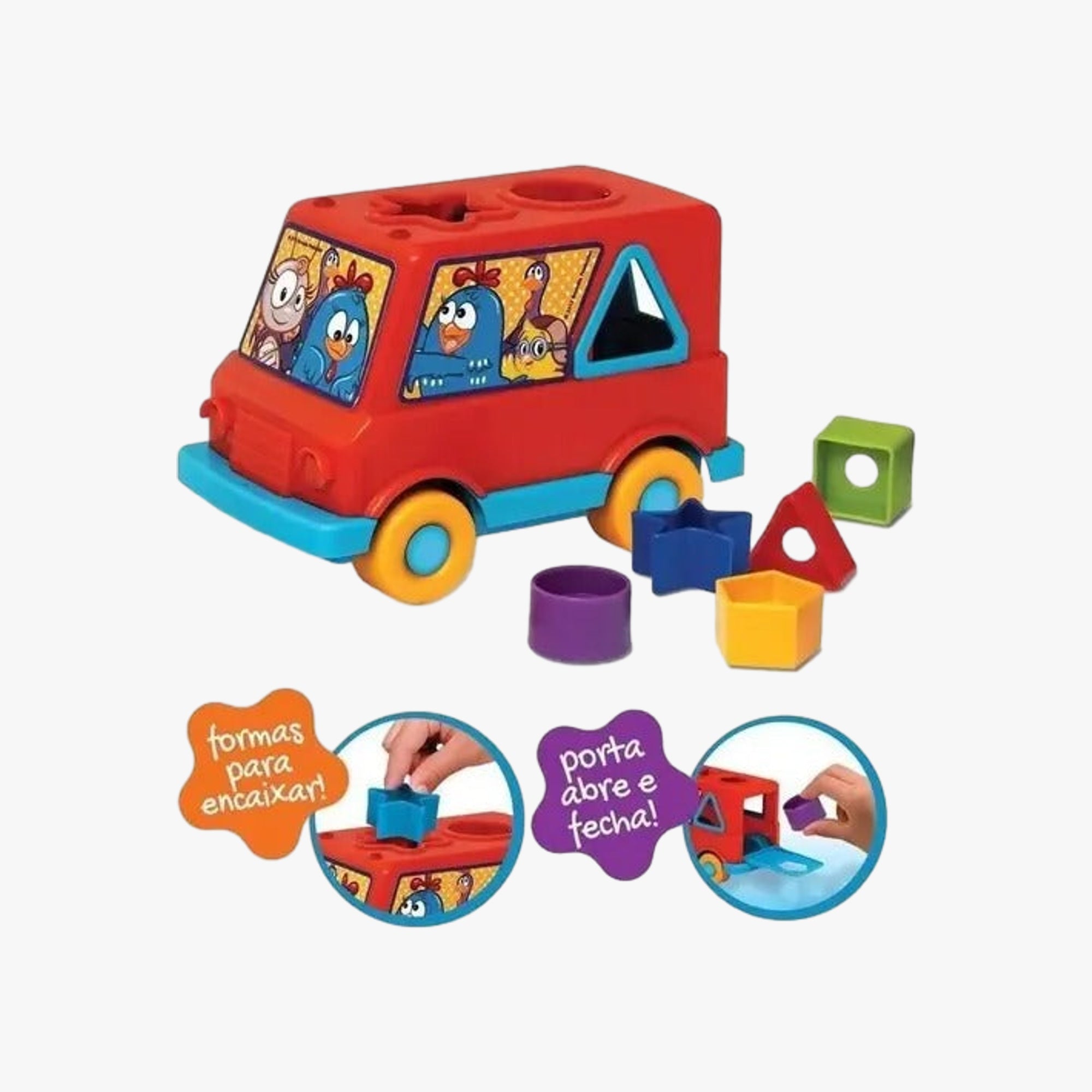 Brinquedo de Encaixe Baby Van Galinha Pintadinha