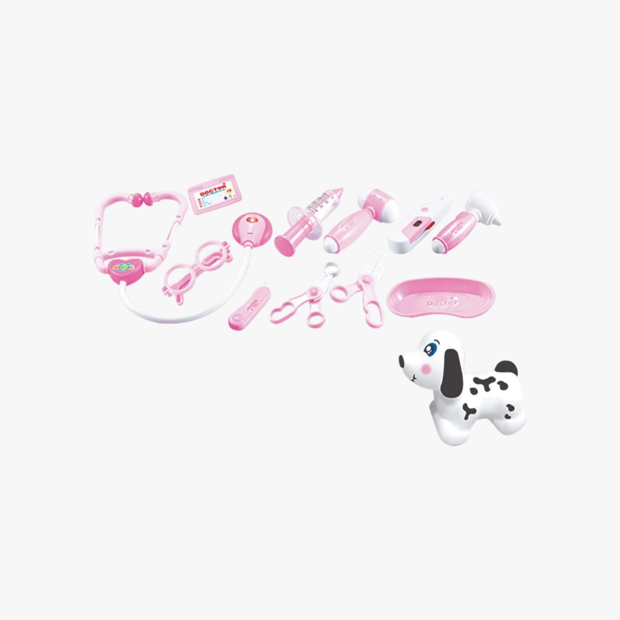 Brinquedo Infantil Kit Veterinário Rosa
