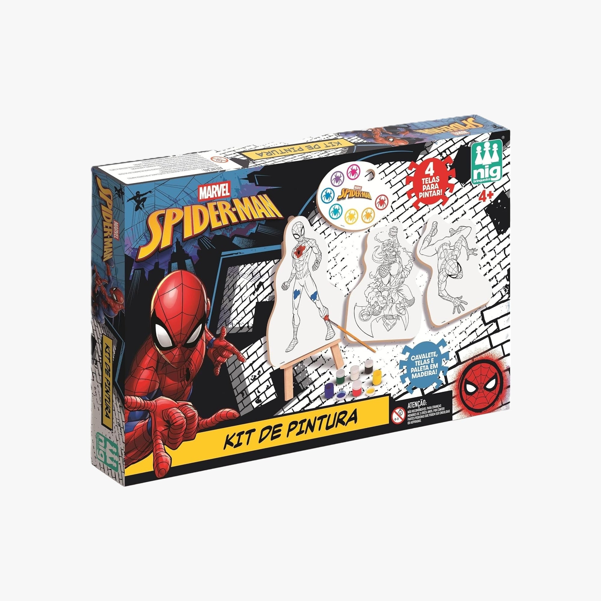 Kit de Pintura Cavalete Marvel Homem-Aranha