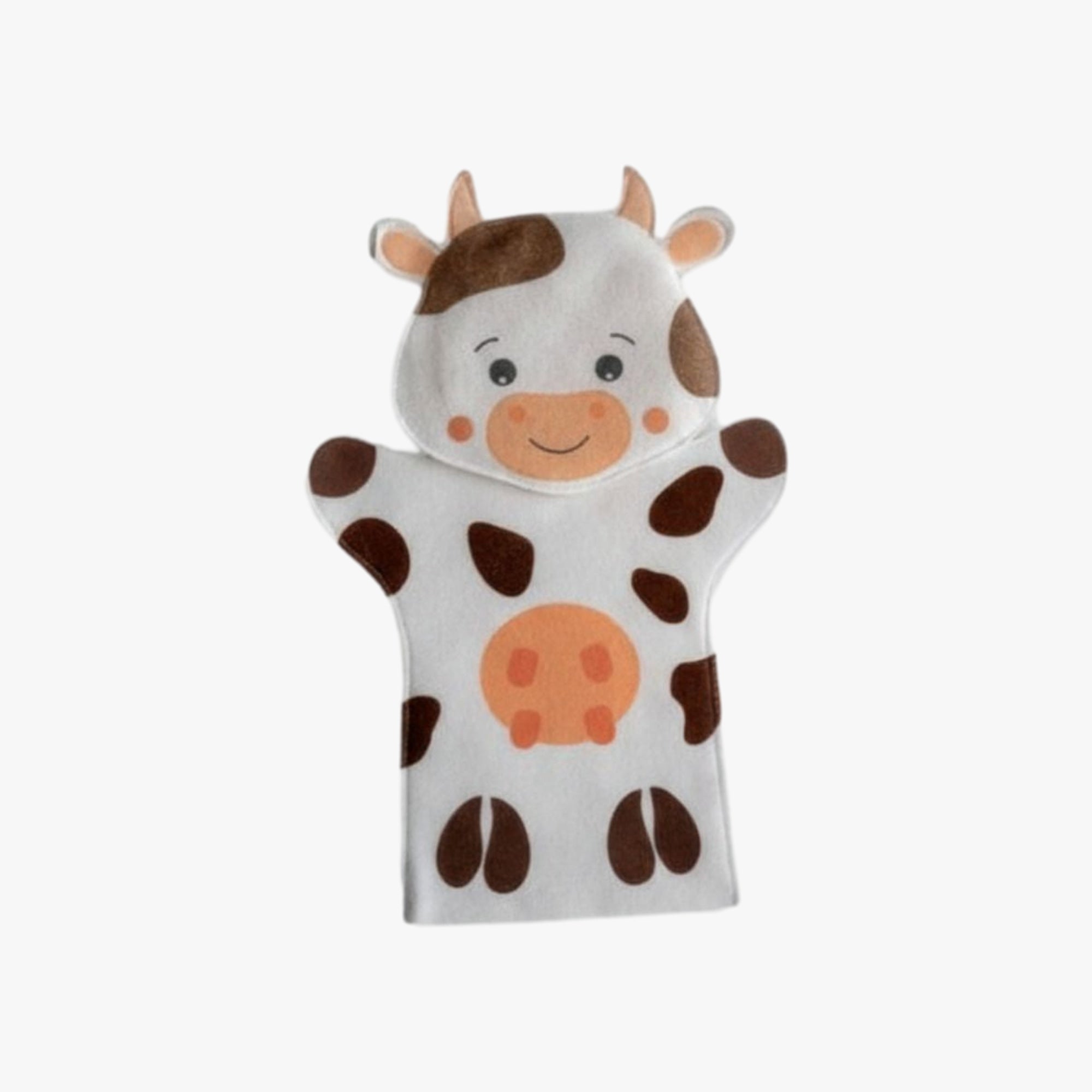 Fantoche de Mão Vaquinha - Brinquedo Infantil Educativo