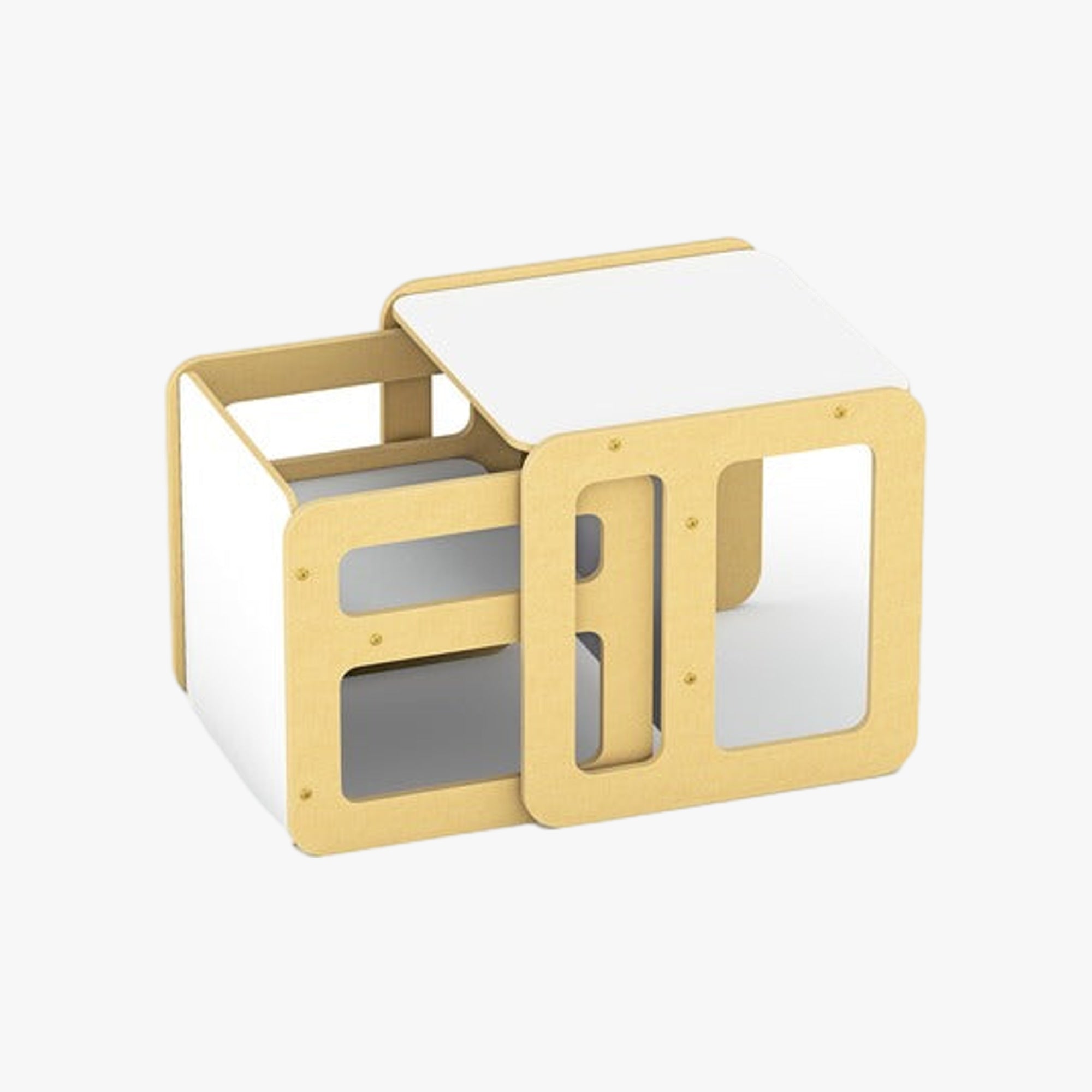 Conjunto Infantil Mesa e Cadeira Cubo Montessori