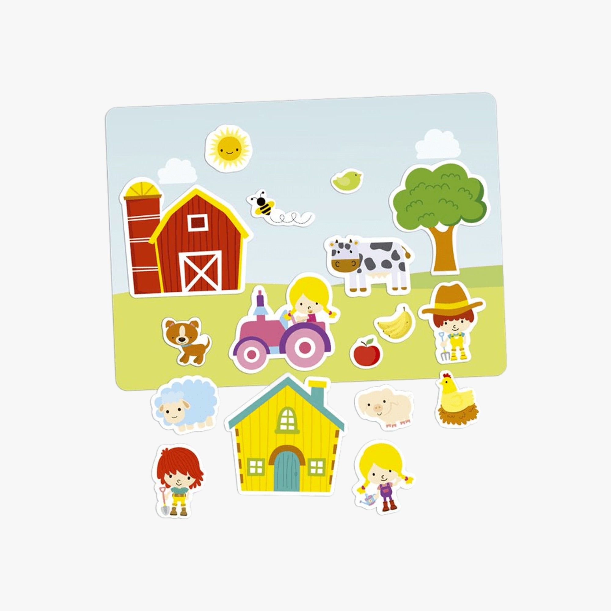 Brinquedo Educativo Quadro de Histórias Fazendinha Babebi