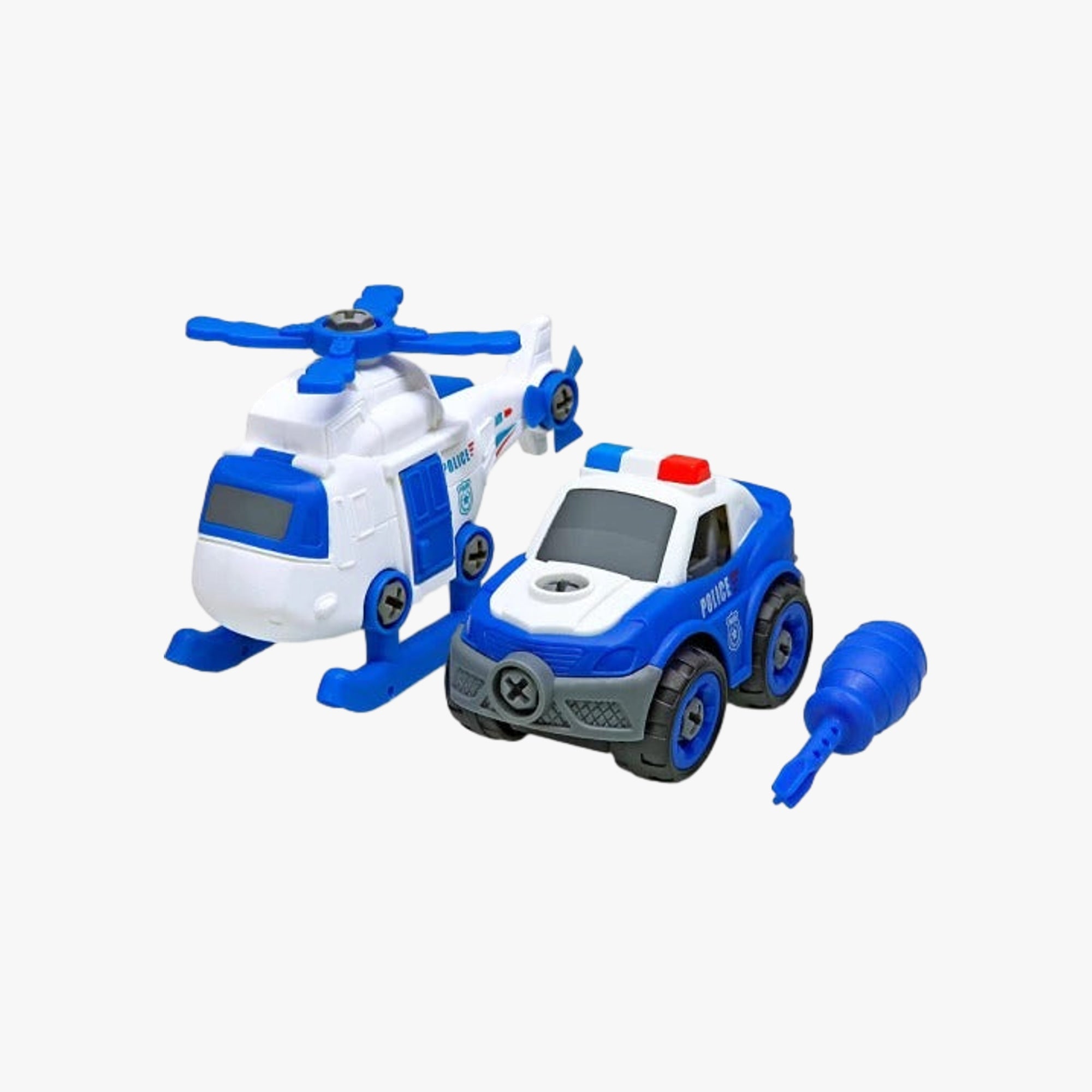 Brinquedo Polícia Viatura + Helicóptero
