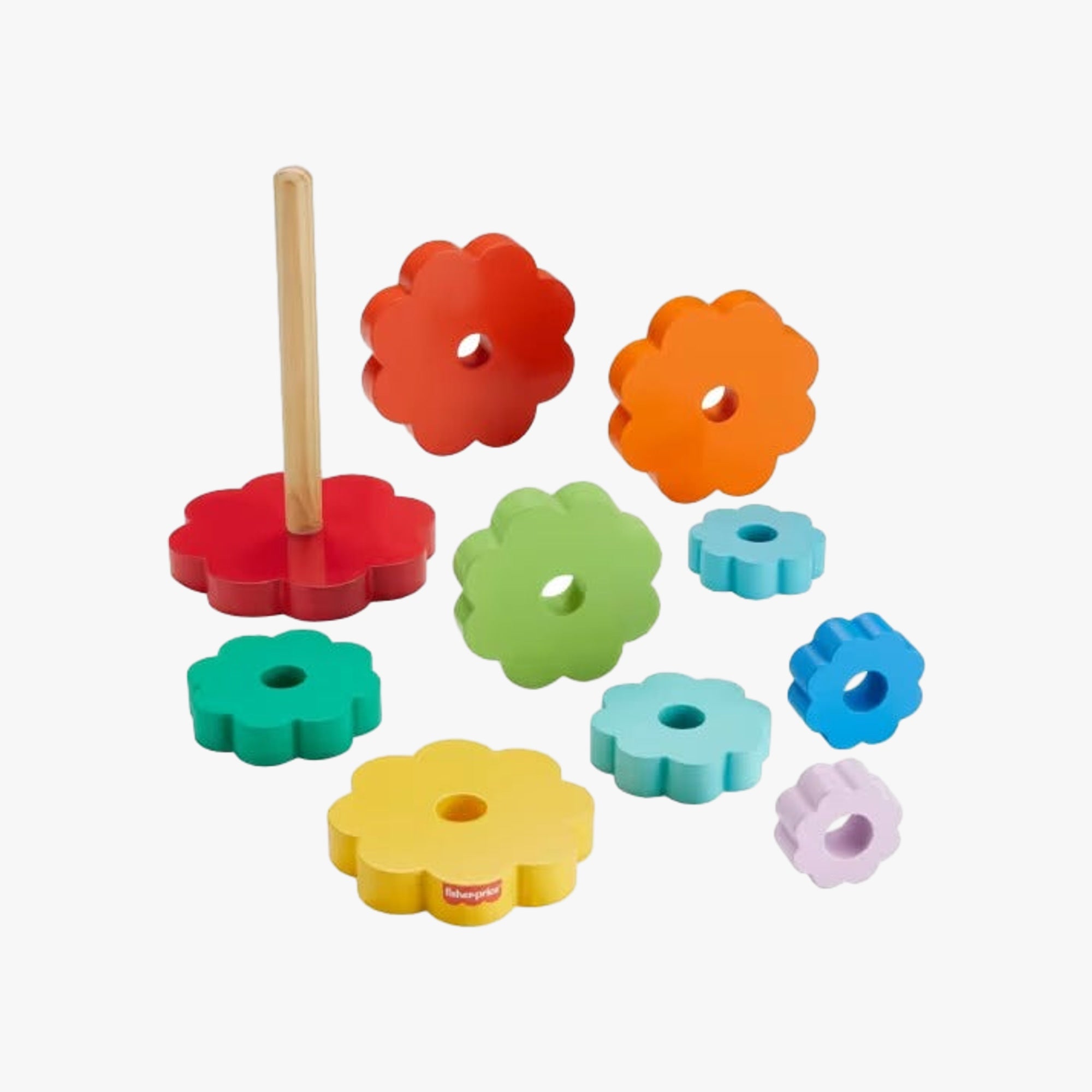Brinquedo Anéis Empilháveis de Madeira