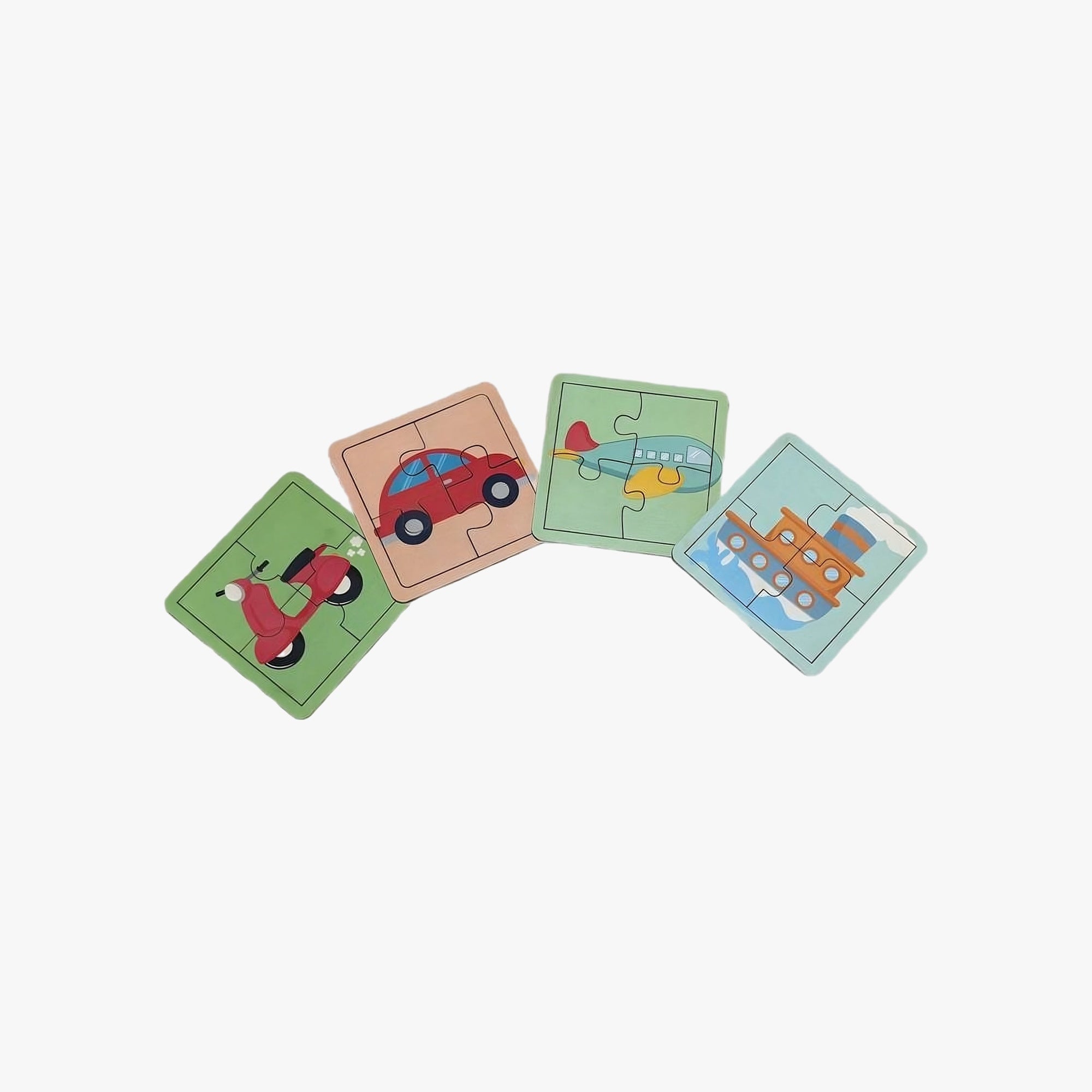 Quebra-Cabeça de Transporte 4 Peças - Meu Primeiro Desafio Infantil