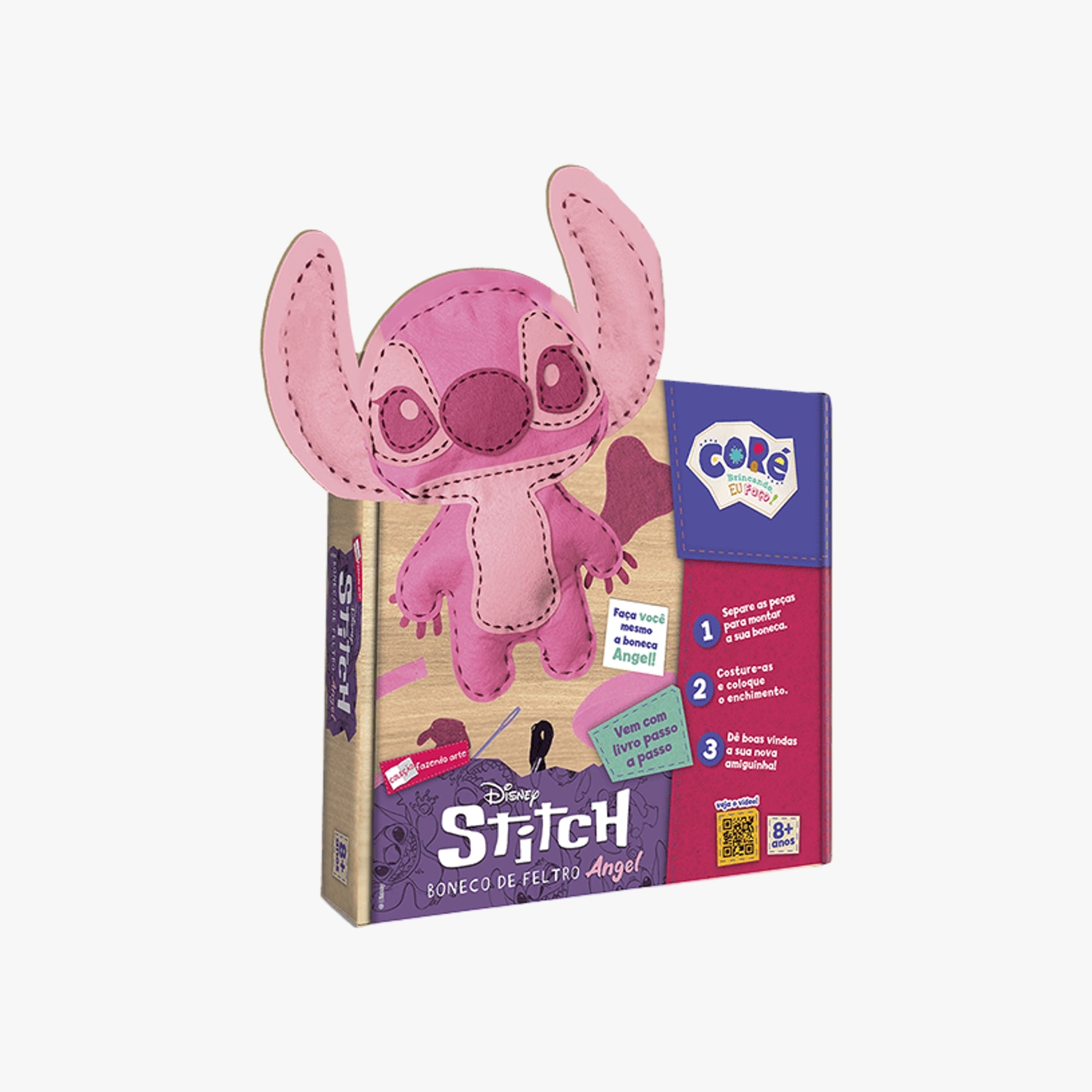 Kit Boneco de Feltro Angel - Stitch