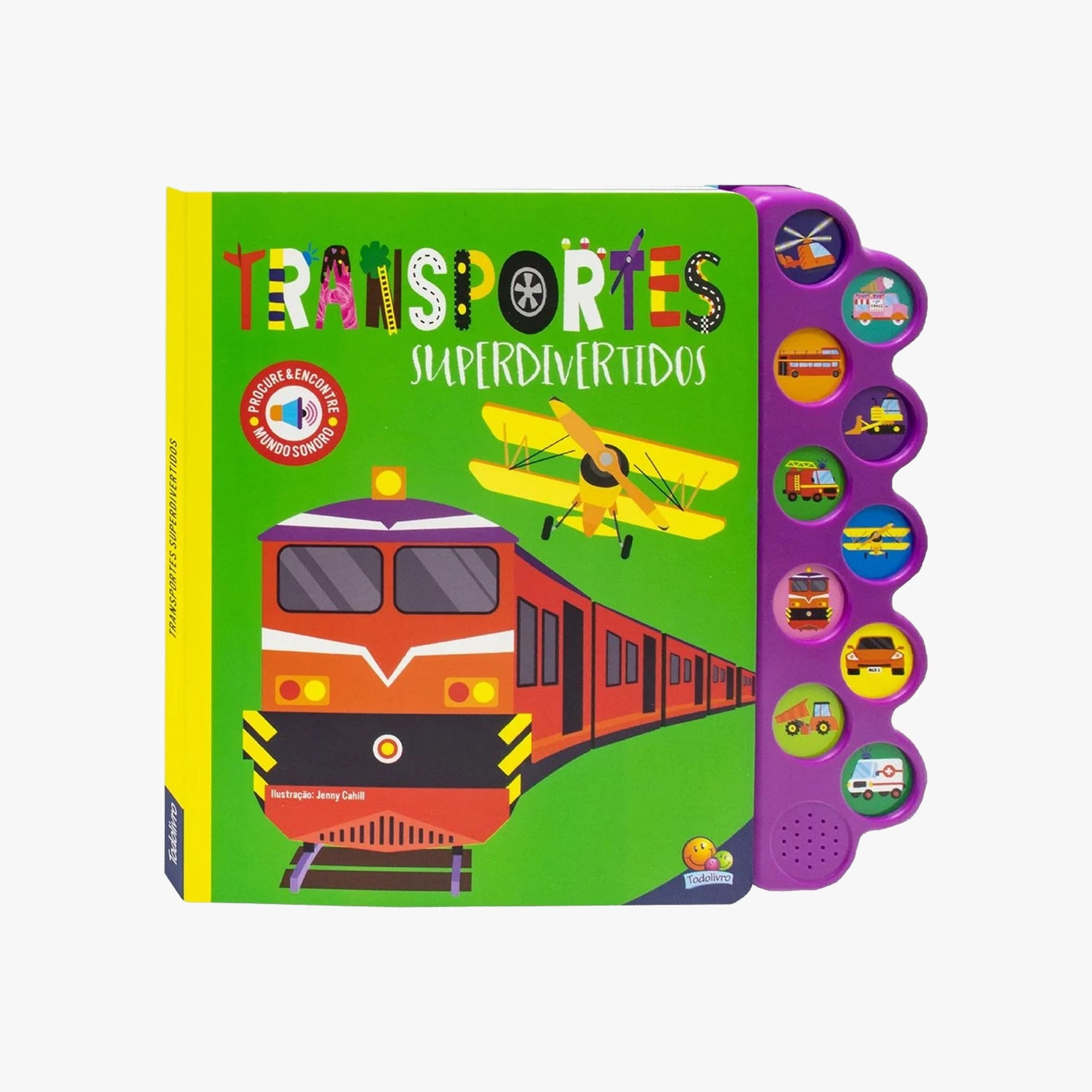 Livro Mundo Sonoro: Transportes Super Divertidos