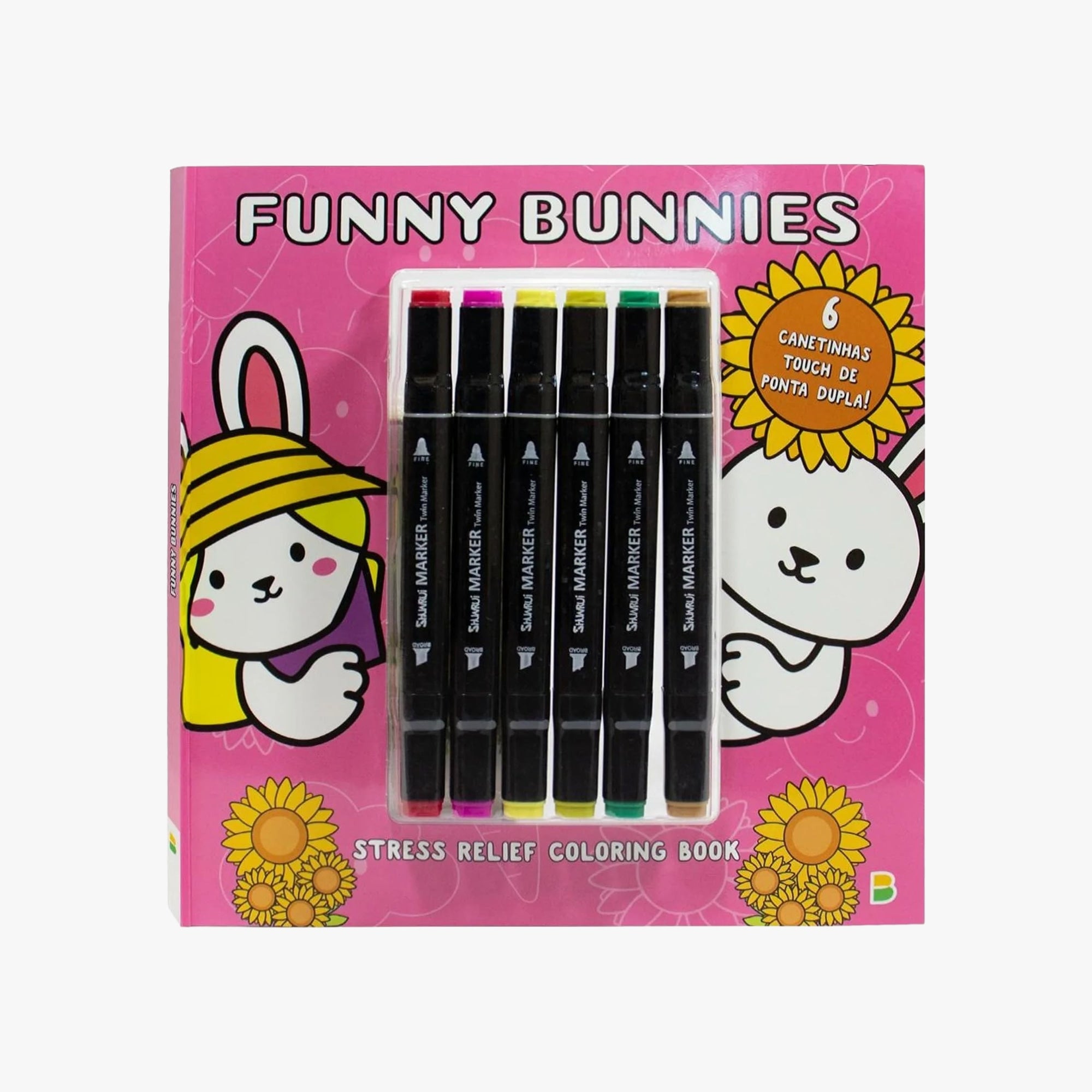 Livro Comfy Coloring: Funny Bunnies