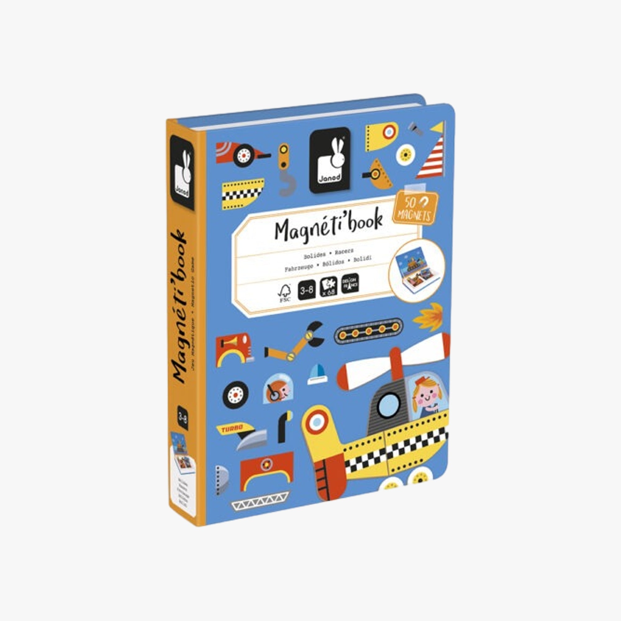 Livro Magnético Portátil Veículos
