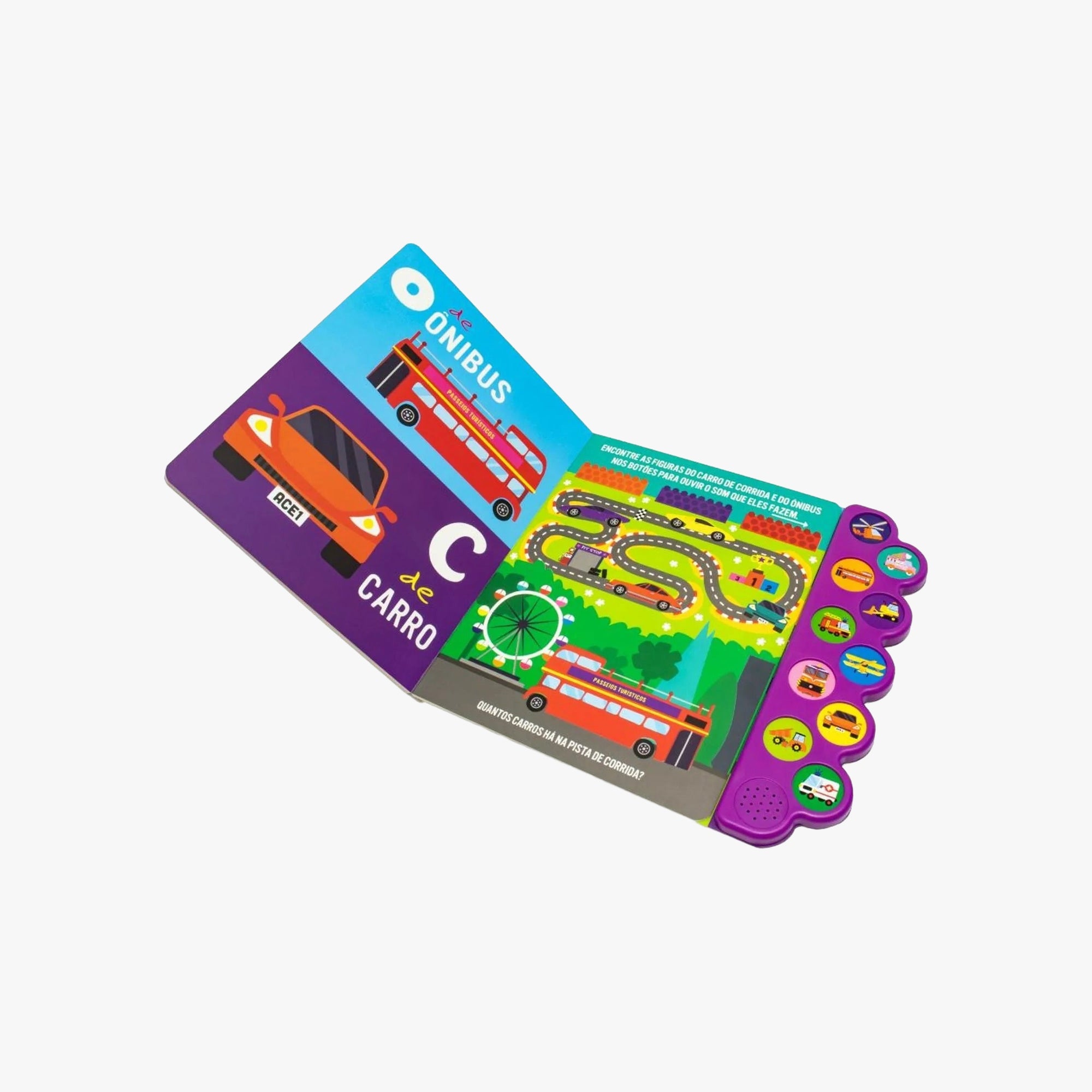 Livro Mundo Sonoro: Transportes Super Divertidos