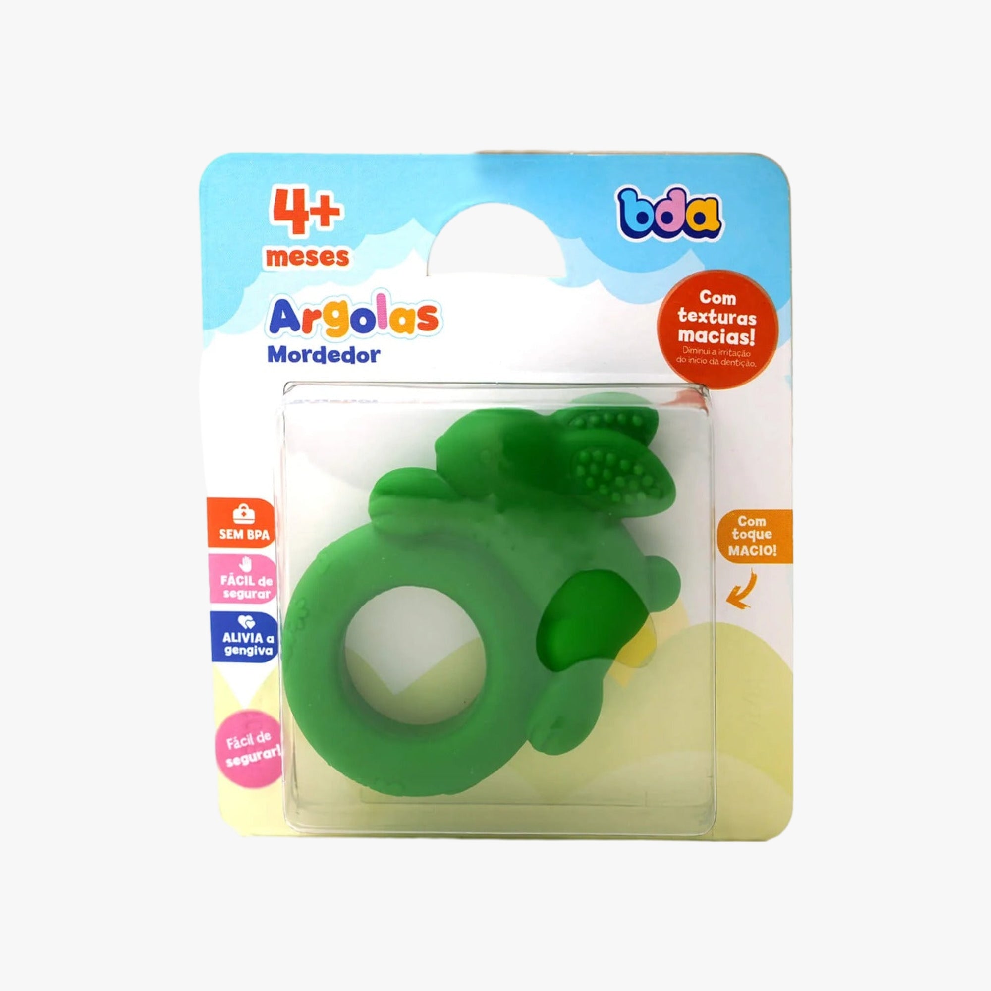 Mordedor para Bebê Argola Coelho Verde