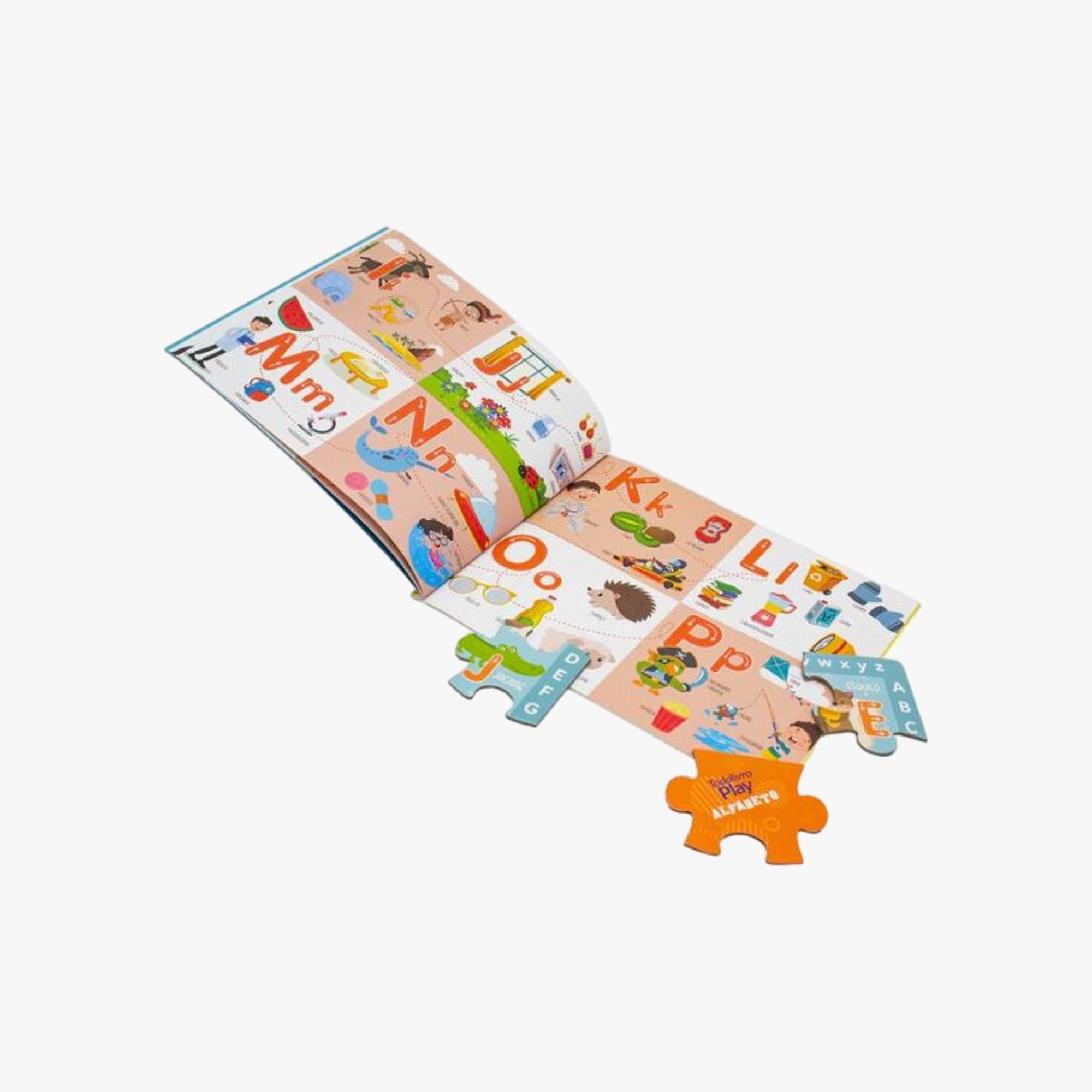 Kit Quebra-Cabeça e Livro Alfabeto