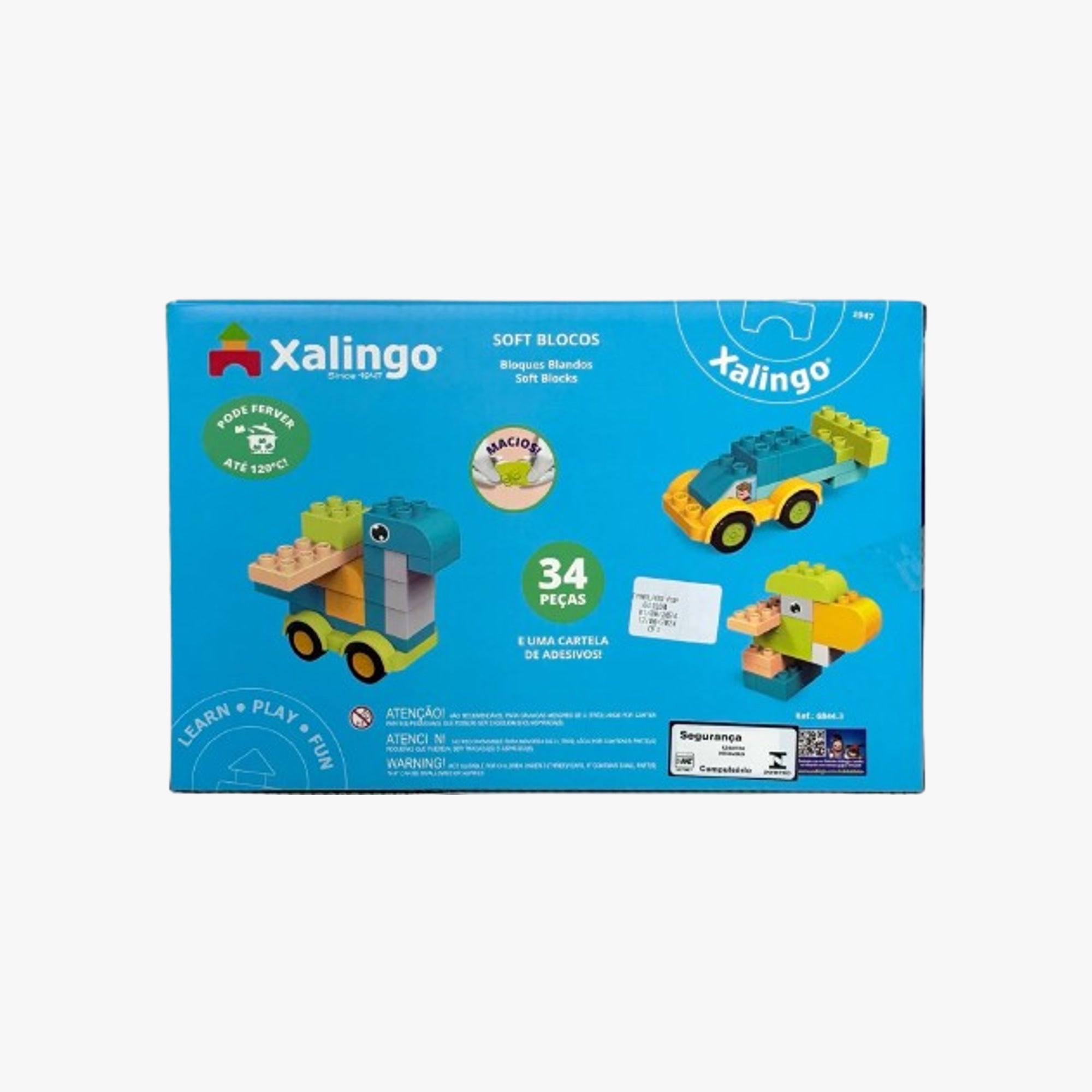 Blocos de Montar Macio Soft Blocos 34 peças