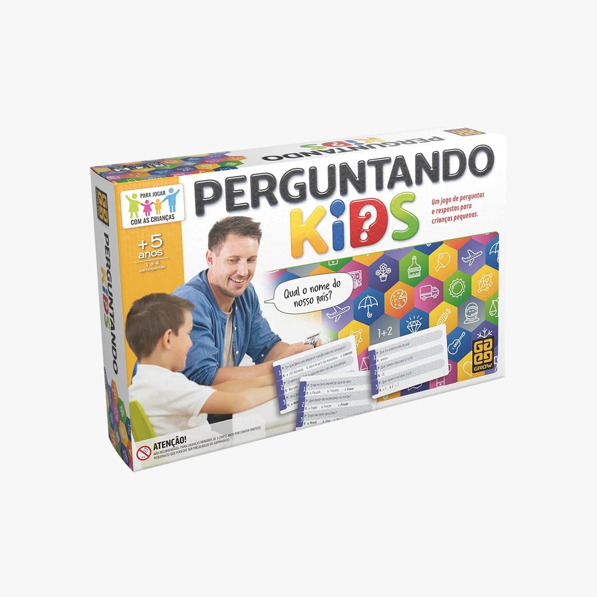 Jogo de Tabuleiro Perguntando Kids Grow