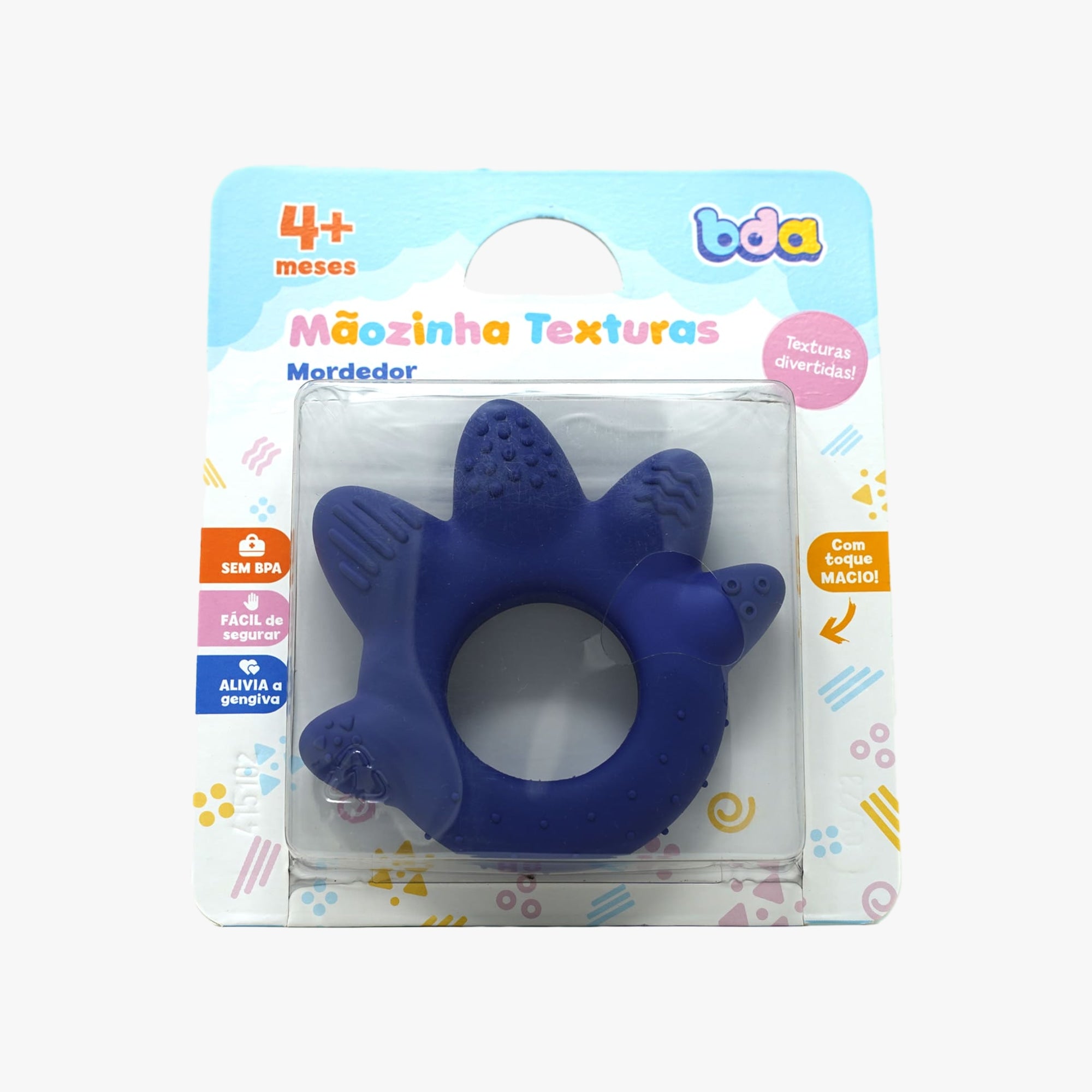 Mordedor para Bebê Mãozinha Roxo