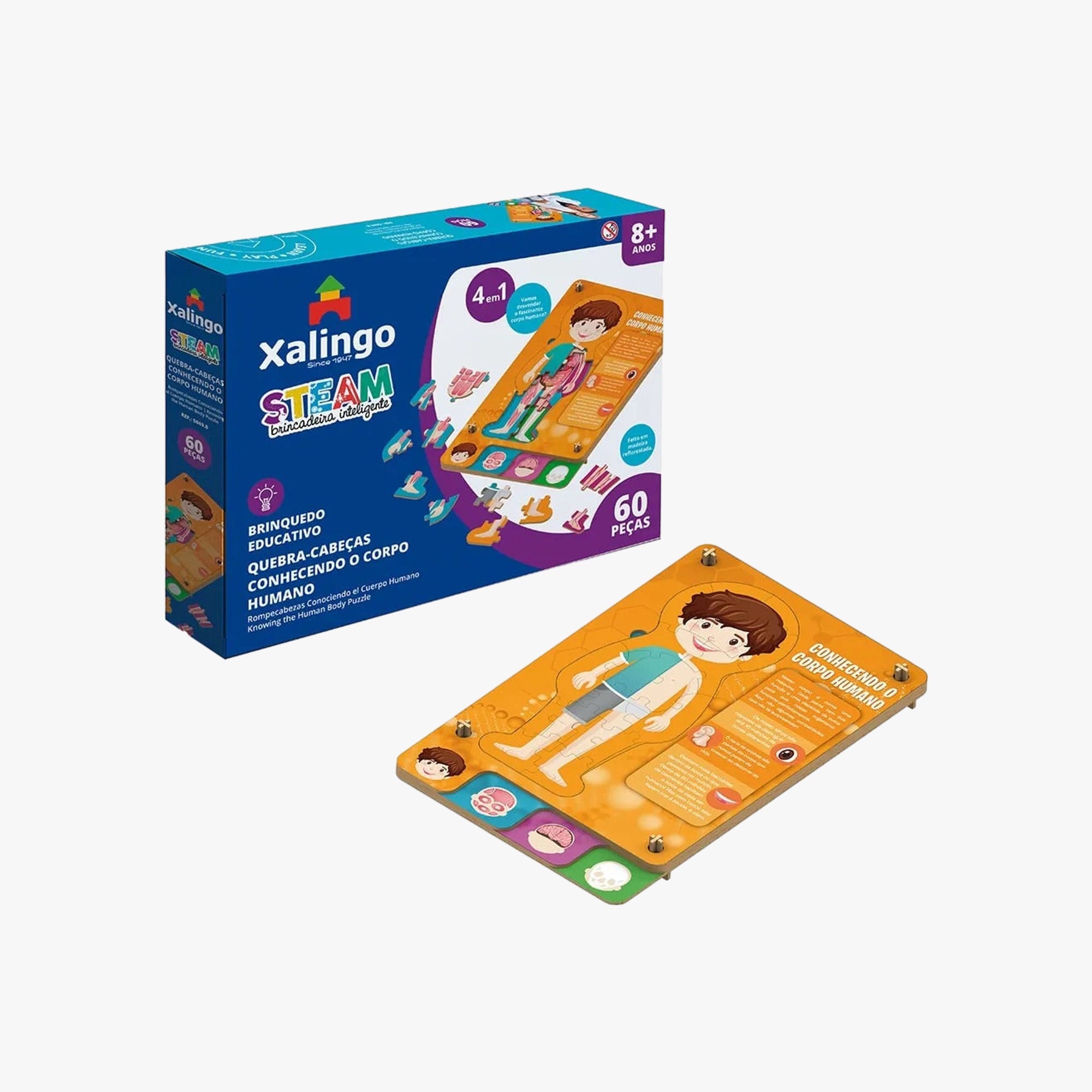 Quebra-Cabeça Infantil Conhecendo o Corpo Humano