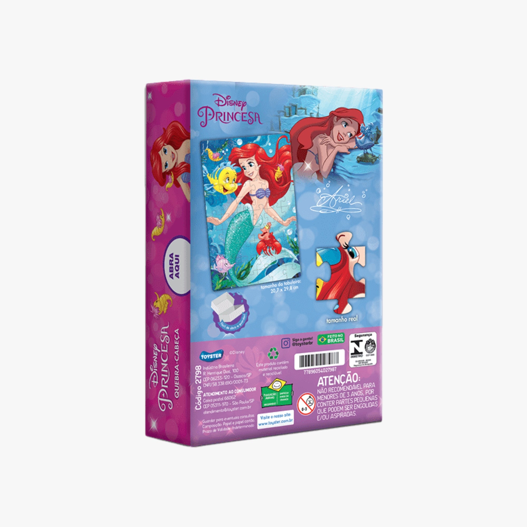 Quebra-Cabeça Princesa Ariel 60 Peças