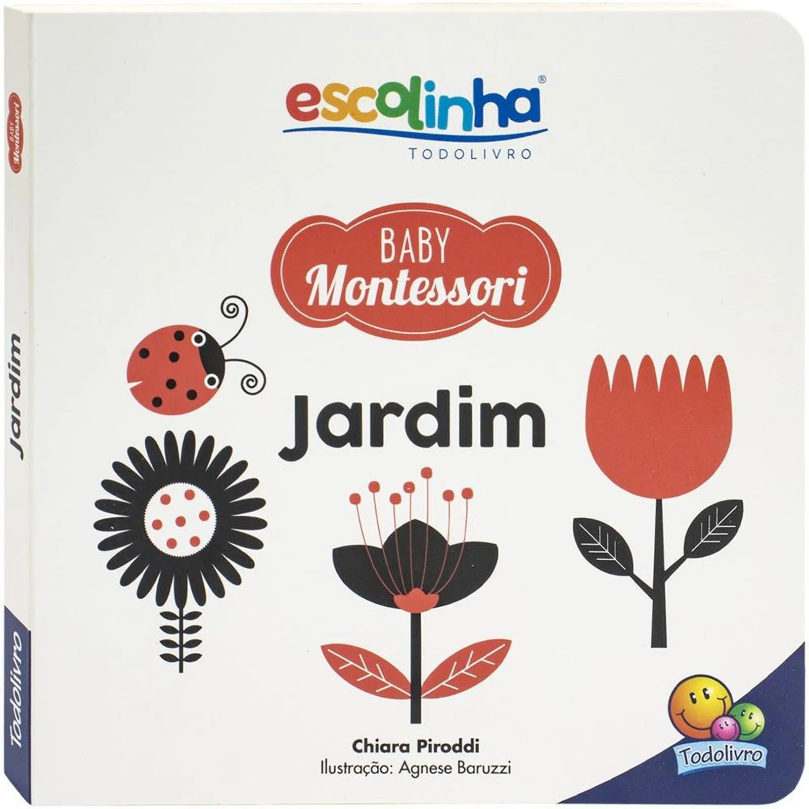 Livro Baby Montessori de contrastes: jardim
