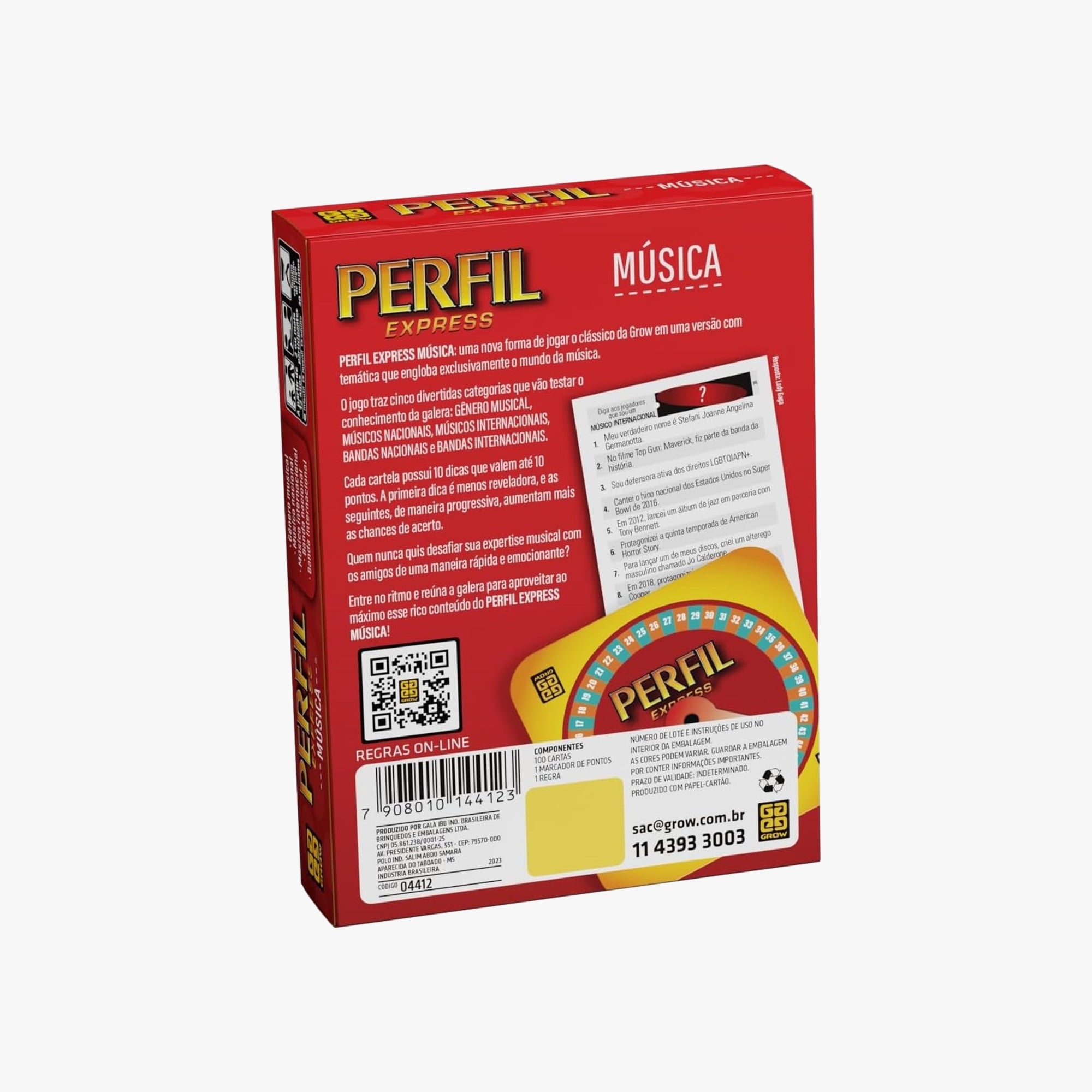Jogo de Cartas  Perfil Express - Música