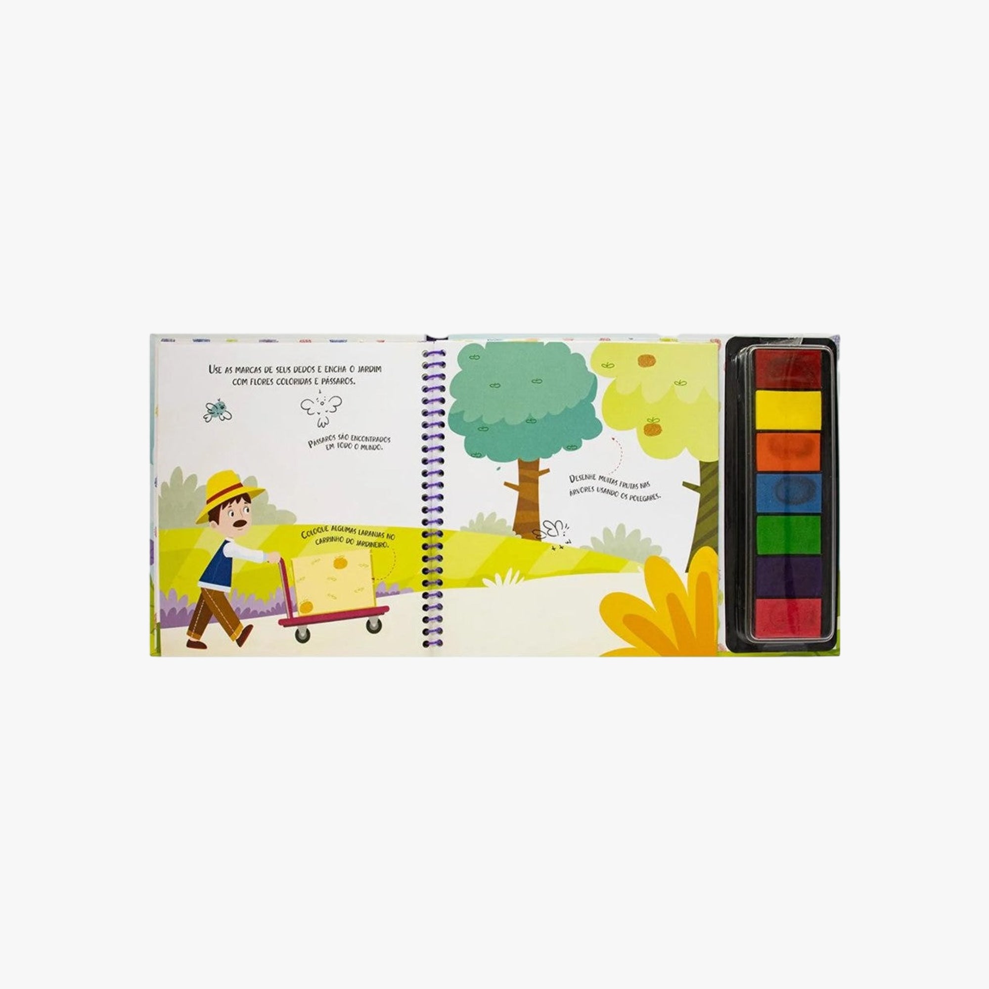 Livro Com os Dedinhos Animais Jardim