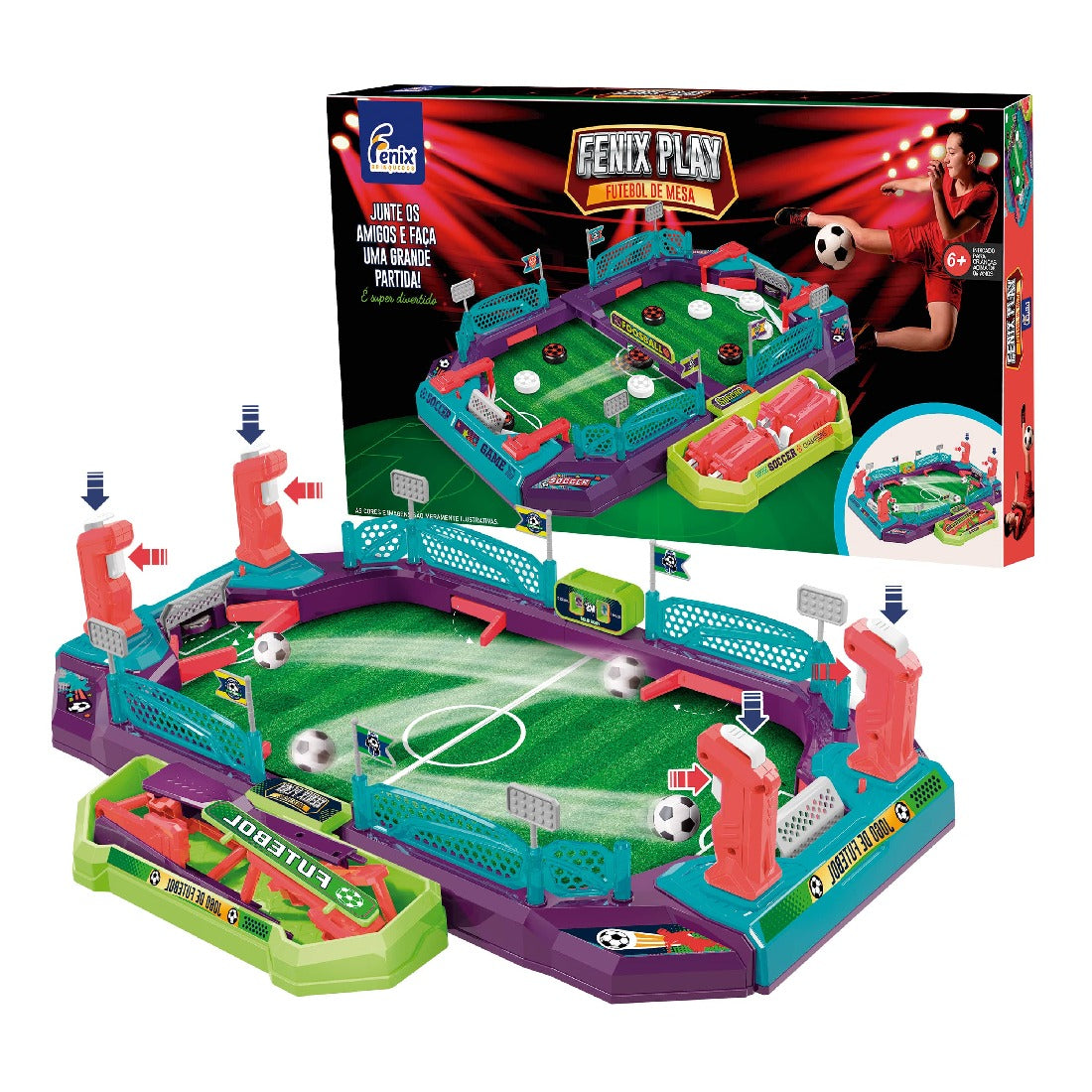 Jogo Futebol Mesa Infantil Fênix Play Arena