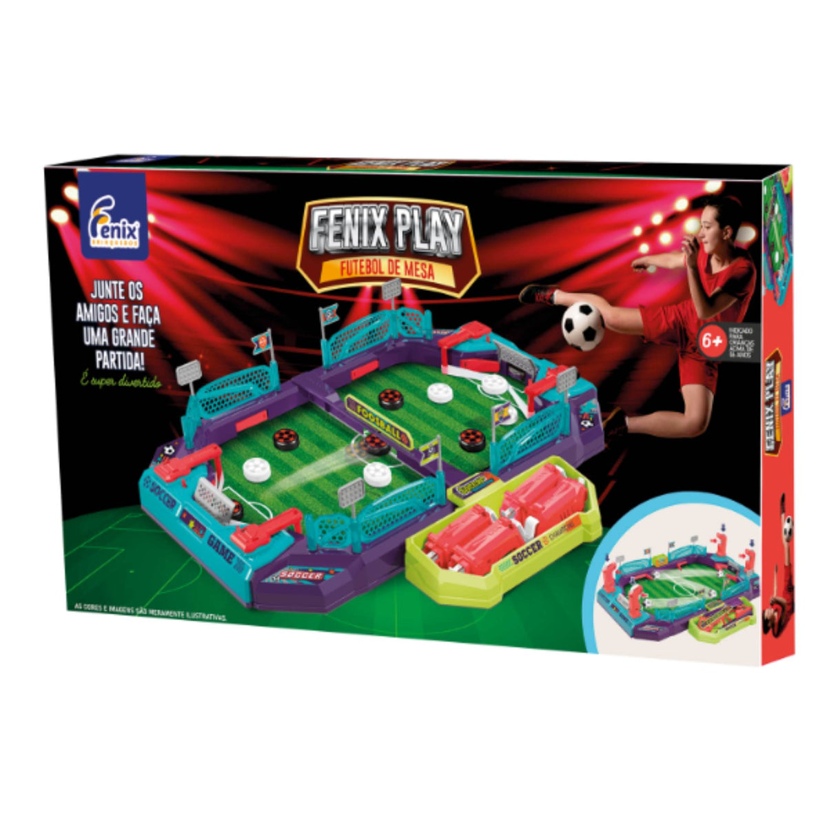 Jogo Futebol Mesa Infantil Fênix Play Arena
