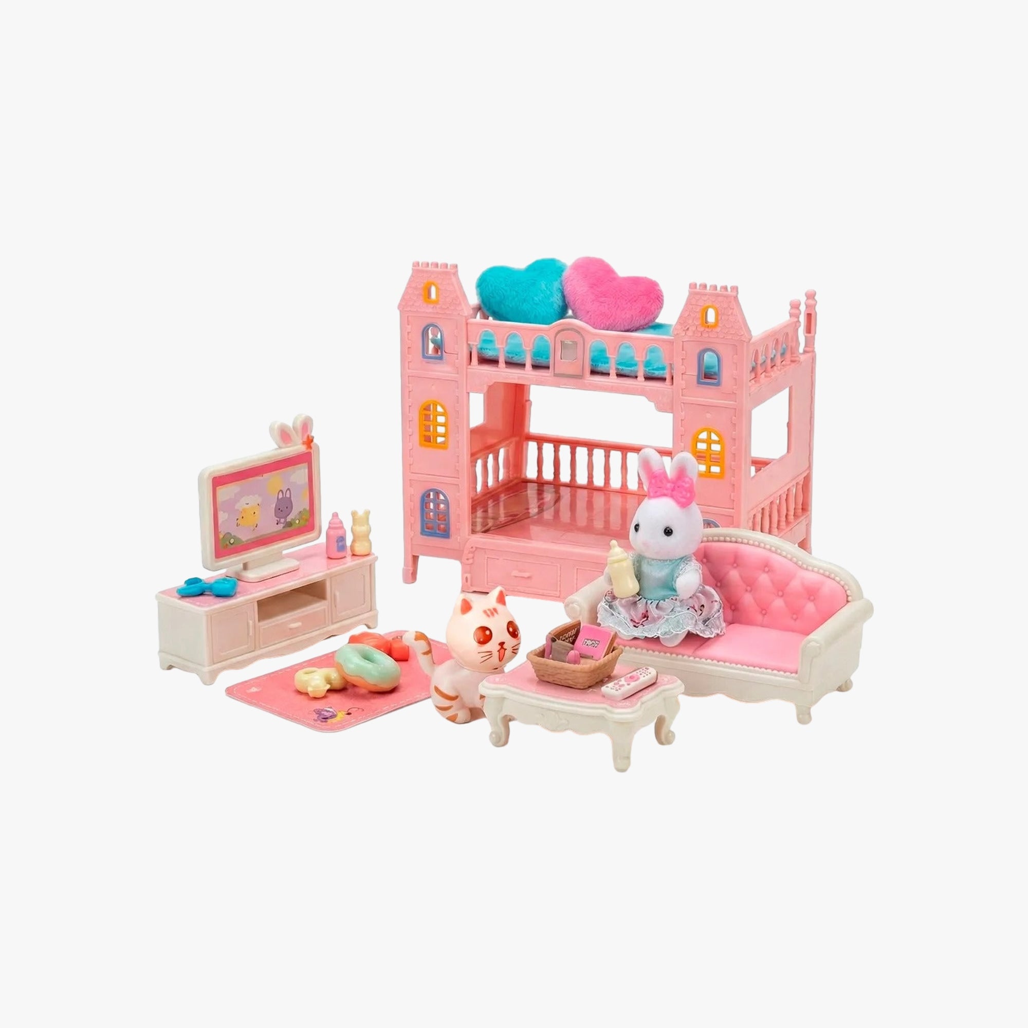 Brinquedo Casinha Feliz - Quarto e Sala