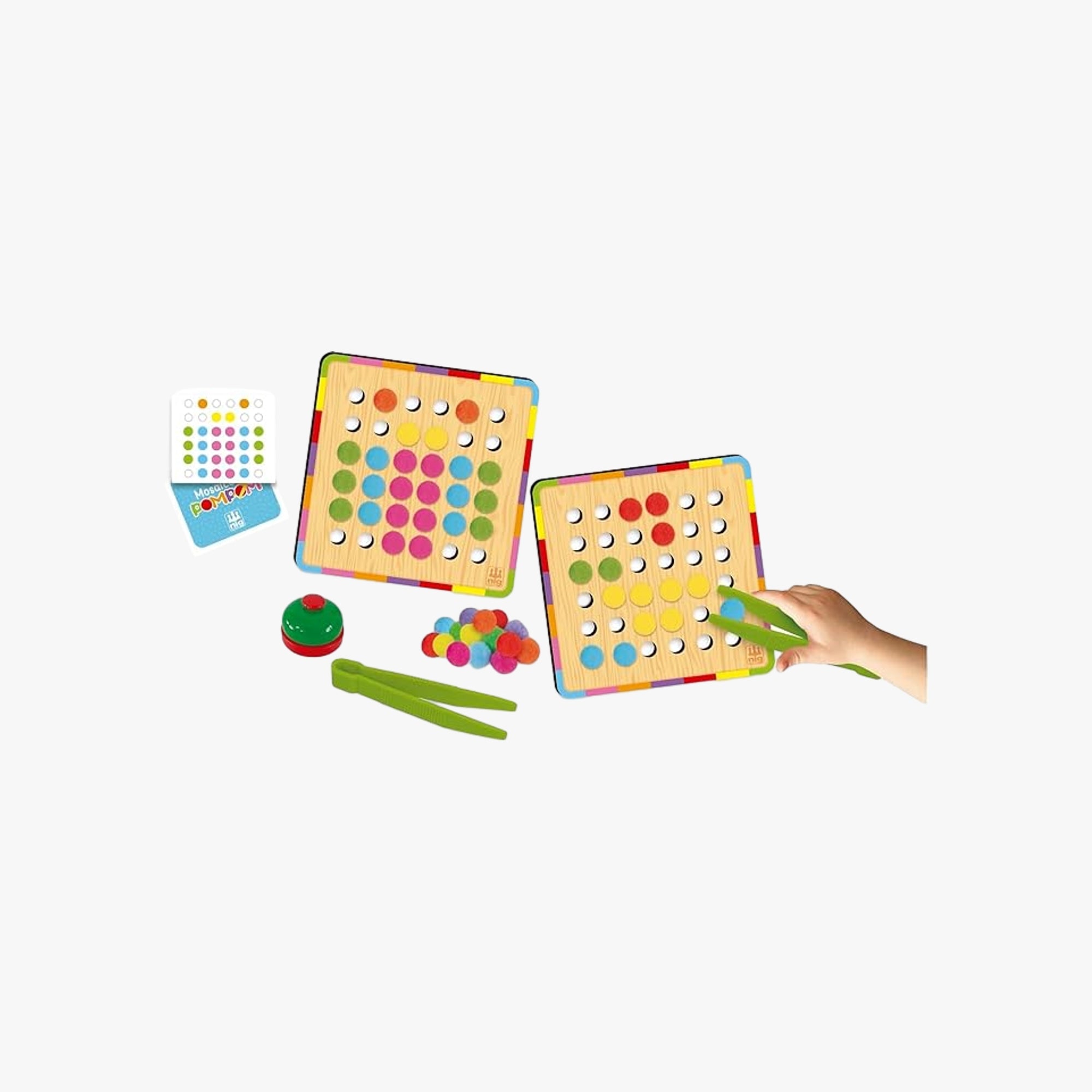 Brinquedo Educativo Mosaico Pompom