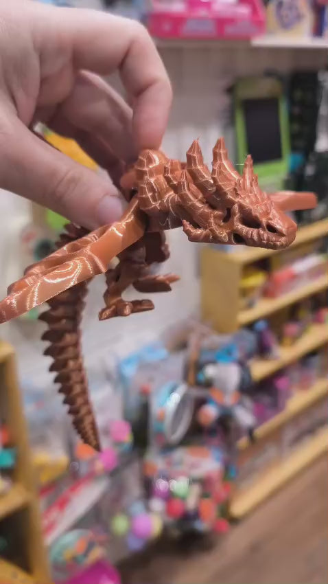 Dragão Articulado 3D Bronze